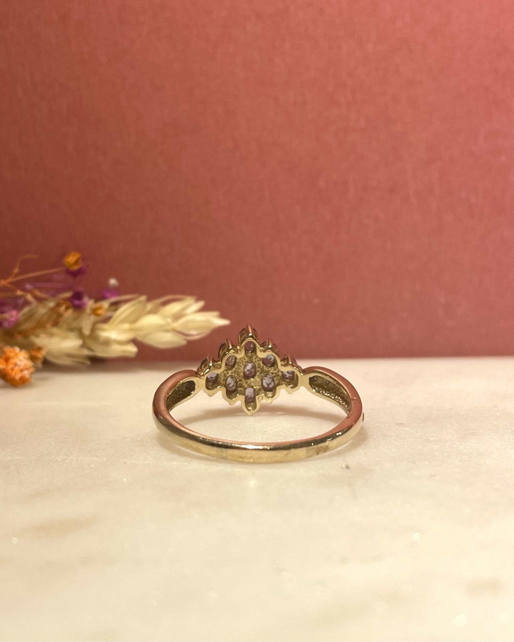 Bague Fleur Tourmaline 0.72 carat & Diamants "Ezia" - Elliade Paris