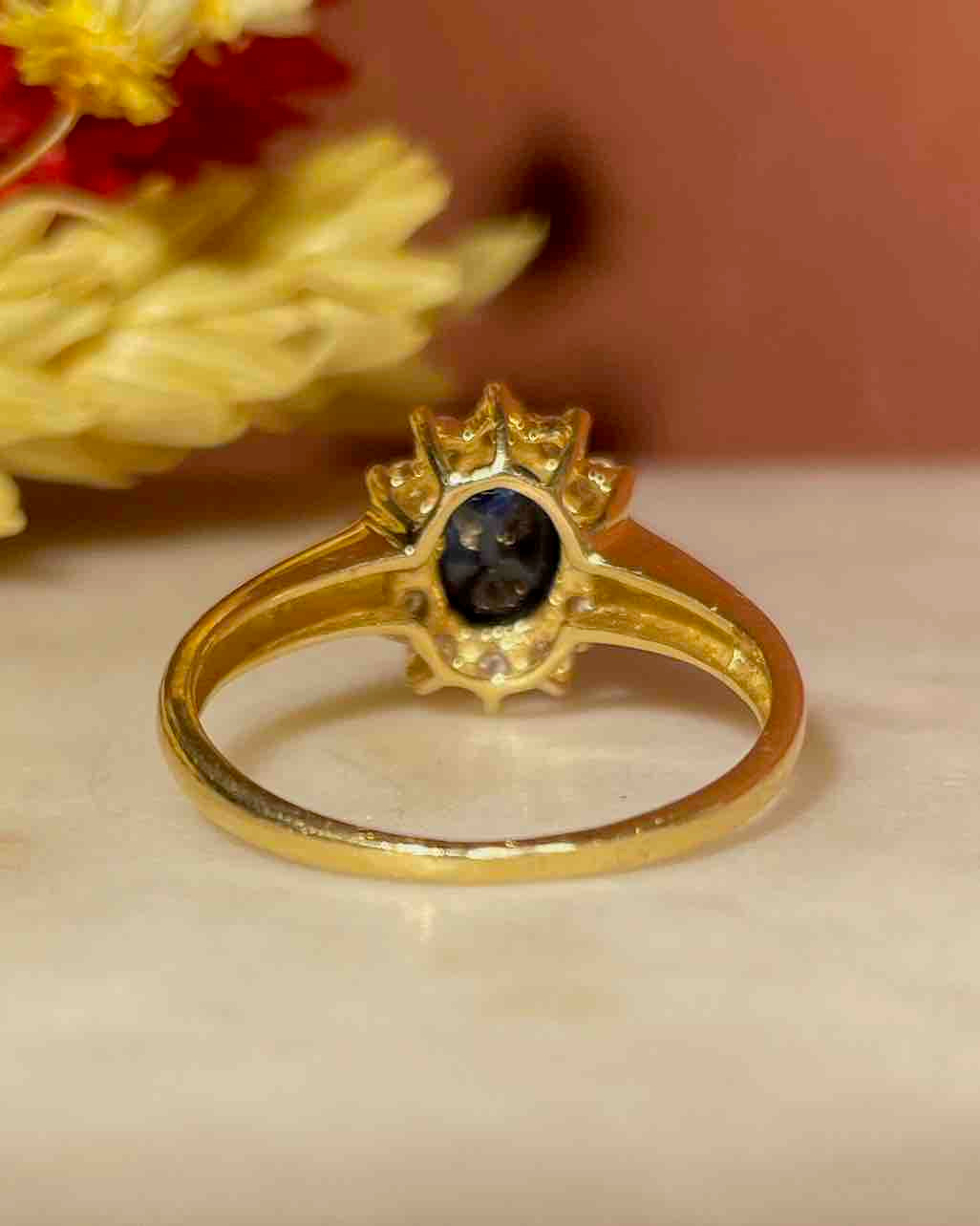 Bague Marguerite Saphir & Diamants "Mikayla"