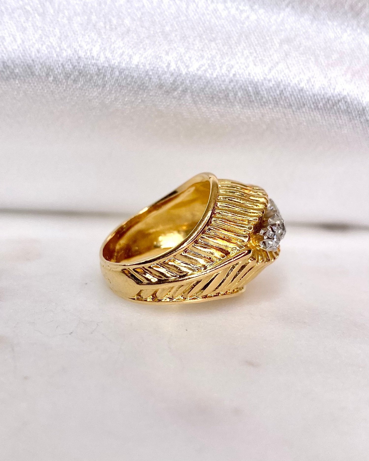 Bague Jarretière Diamants 1.03 carat "Lally" - Elliade Paris
