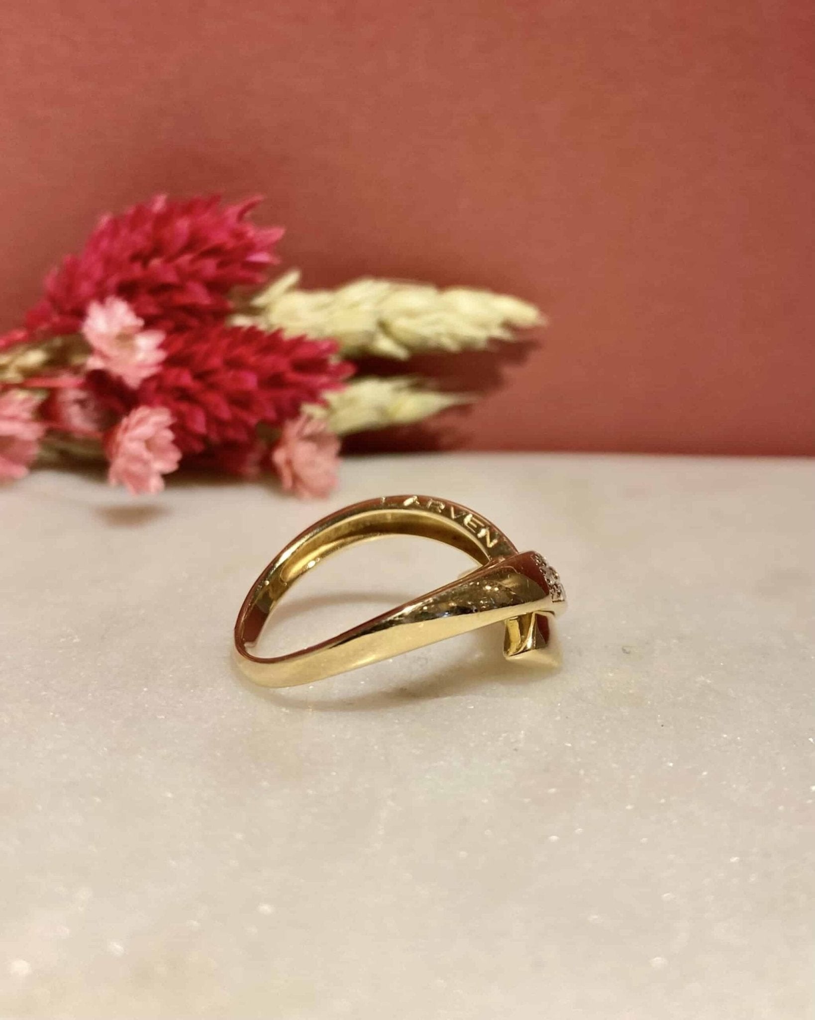 Bague Jonc 15 Diamants signée Carven "Maeve" - Elliade Paris