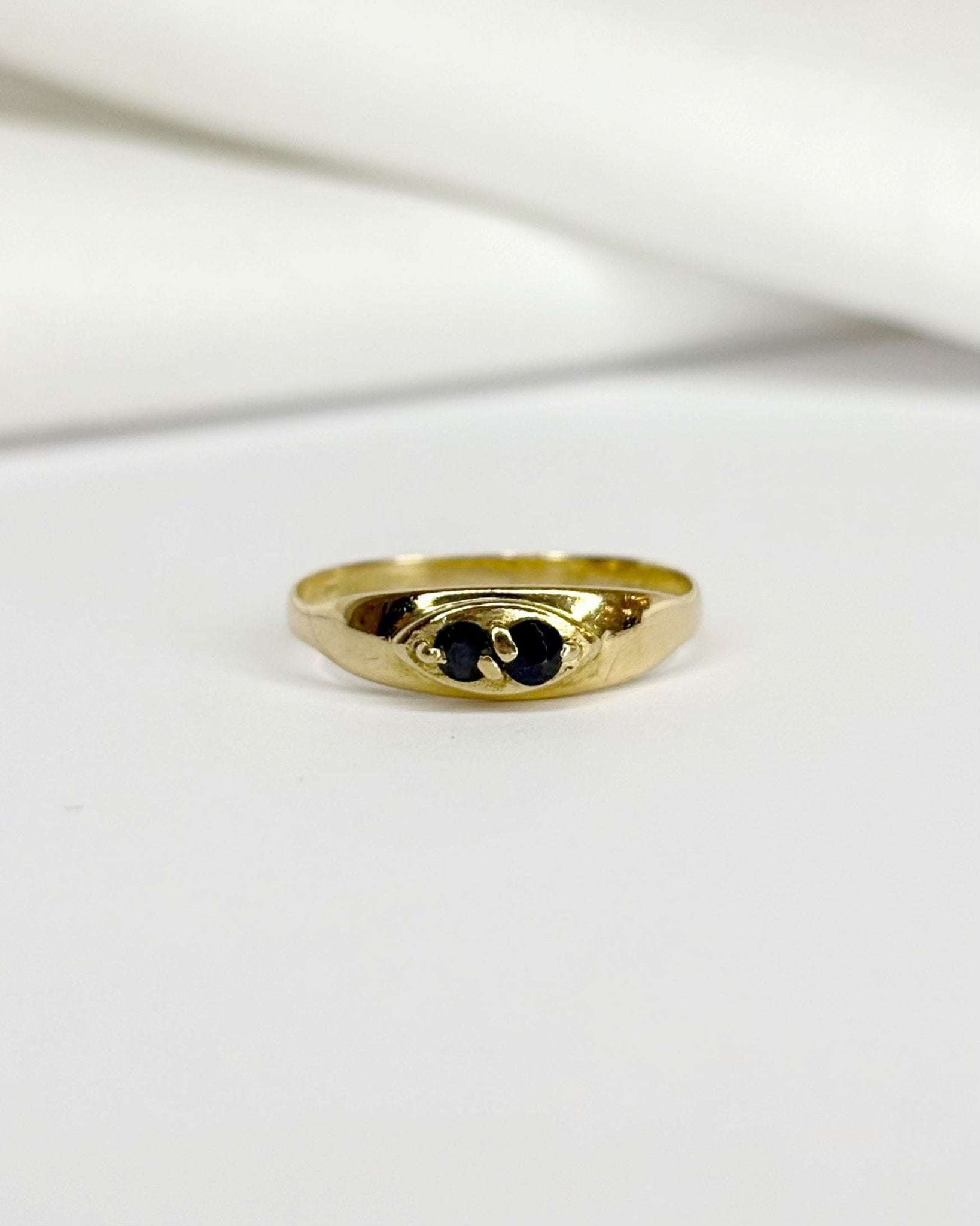 Bague Jonc 2 Saphirs "Larissa" - Elliade Paris