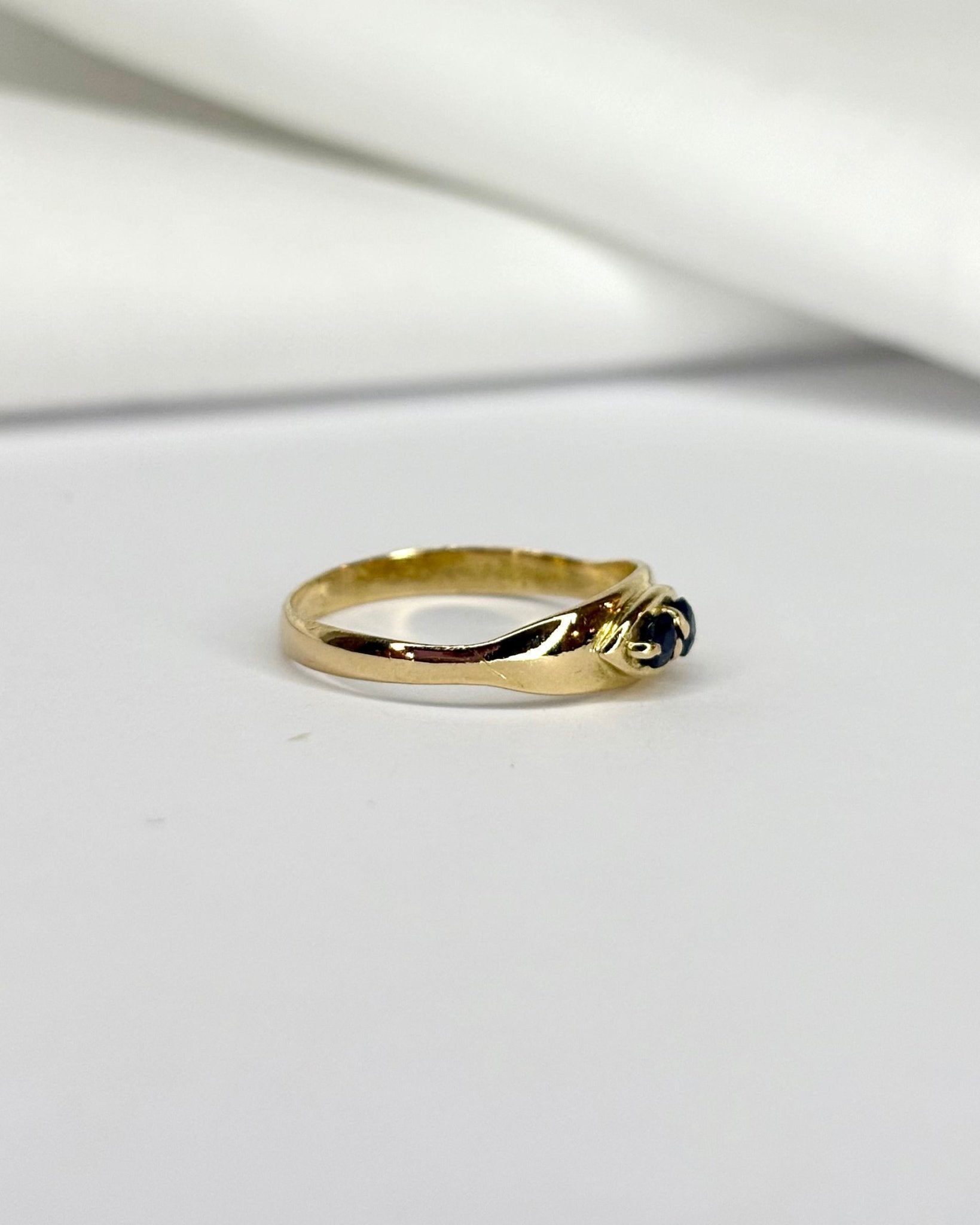 Bague Jonc 2 Saphirs "Larissa" - Elliade Paris