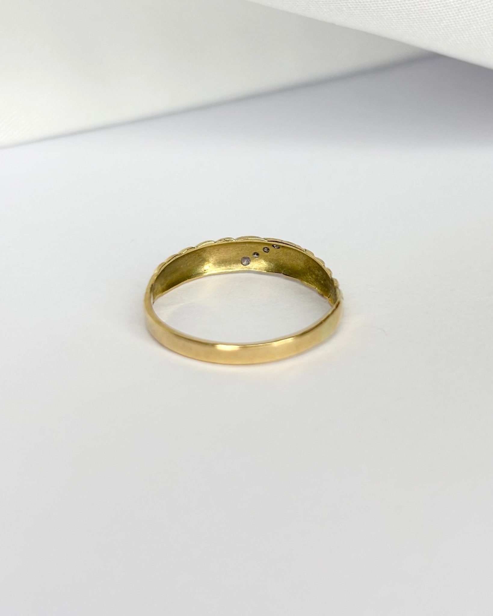 Bague Jonc 4 Diamants "Élia" - Elliade Paris