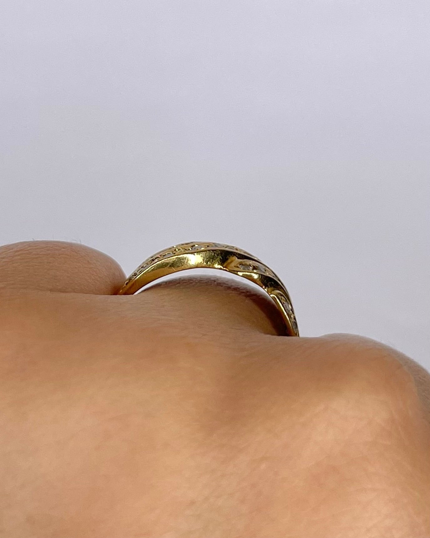 Bague Jonc 50 Diamants & Or 5,21 g "Francesca" - Elliade Paris