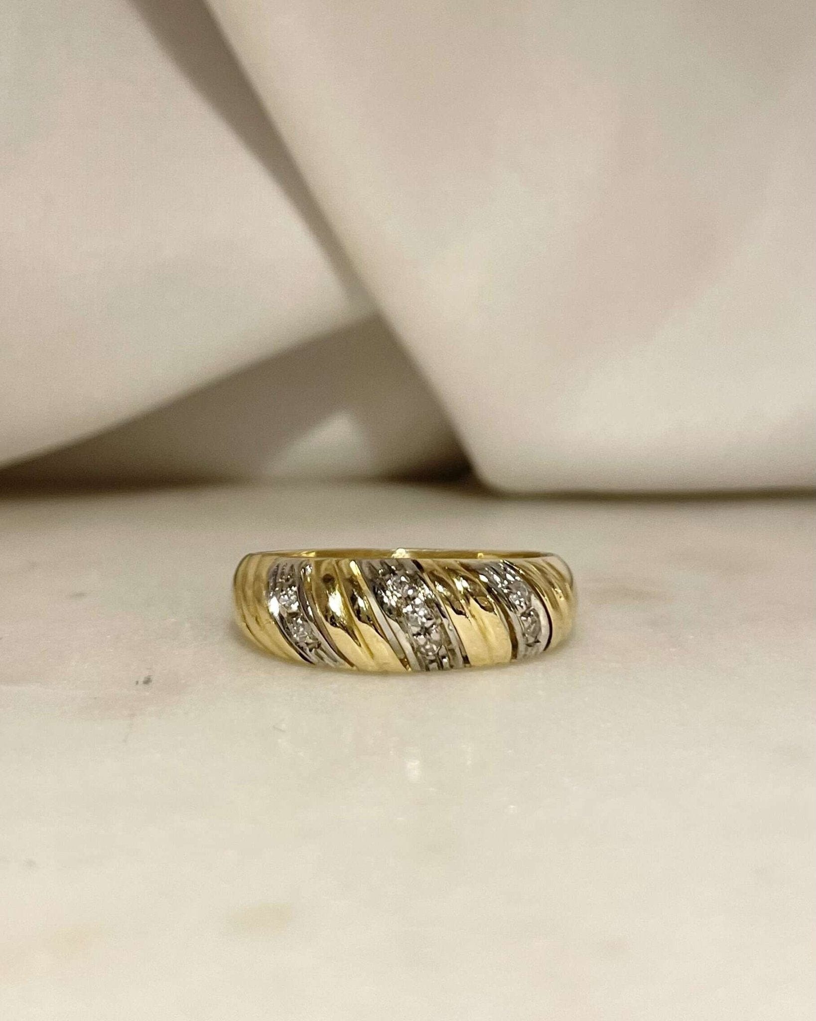 Bague Jonc 7 Diamants “Elin” - Elliade Paris