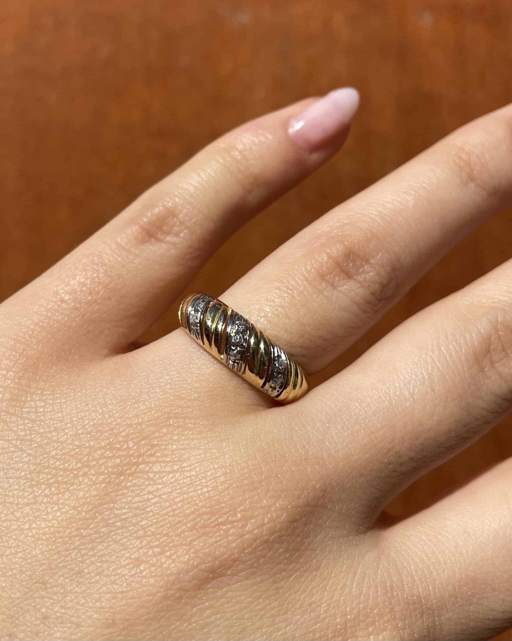 Bague Jonc 7 Diamants “Elin” - Elliade Paris