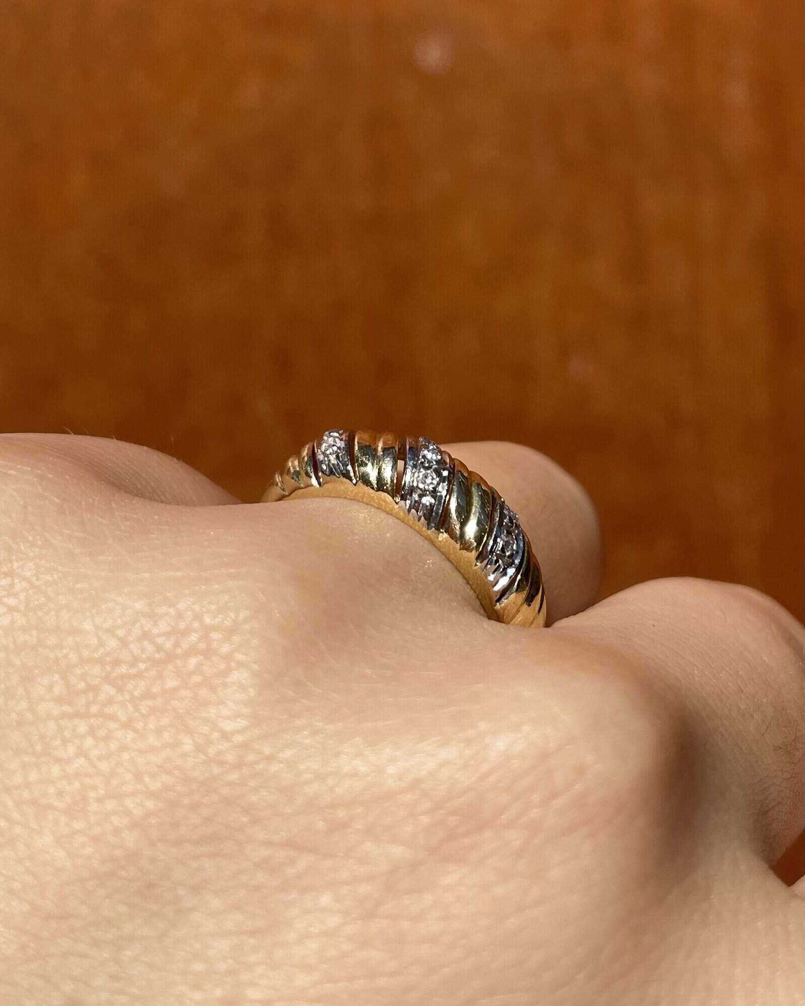 Bague Jonc 7 Diamants “Elin” - Elliade Paris