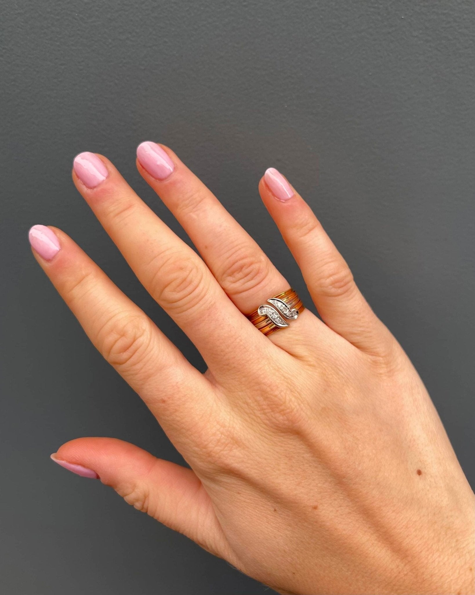 Bague Jonc 8 Diamants "Clem" - Elliade Paris