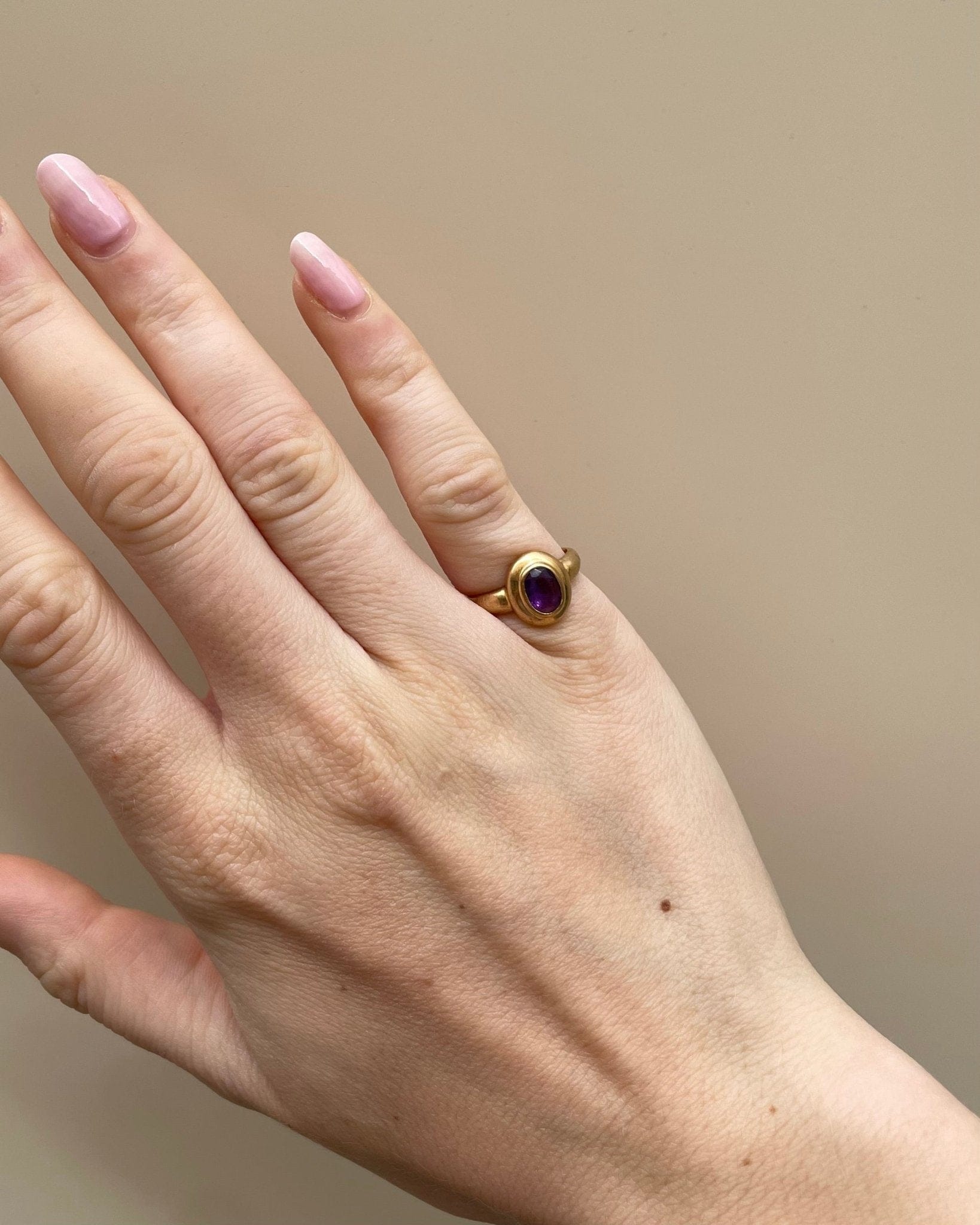 Bague Jonc Amethyste 0.60 Carat "Livie" - Elliade Paris