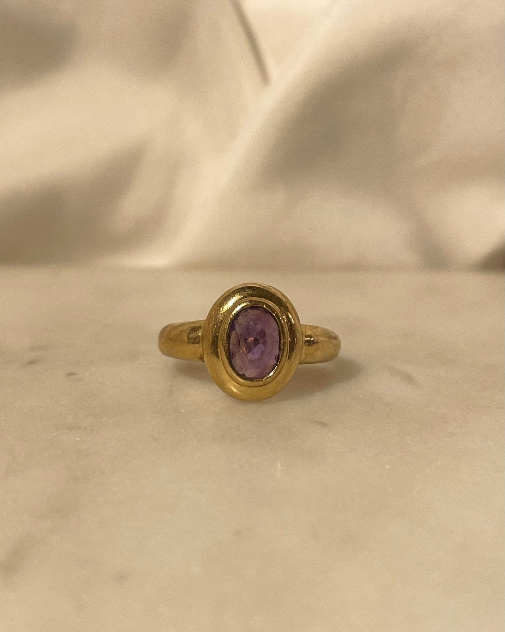Bague Jonc Amethyste 0.60 Carat "Livie" - Elliade Paris