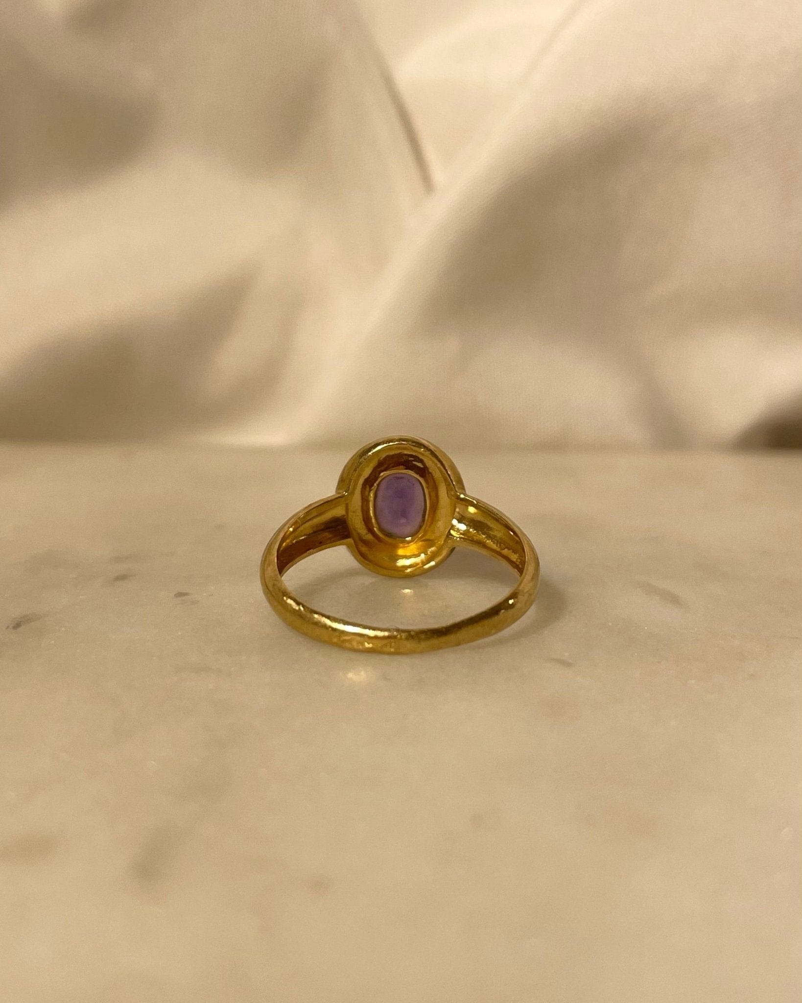 Bague Jonc Amethyste 0.60 Carat "Livie" - Elliade Paris