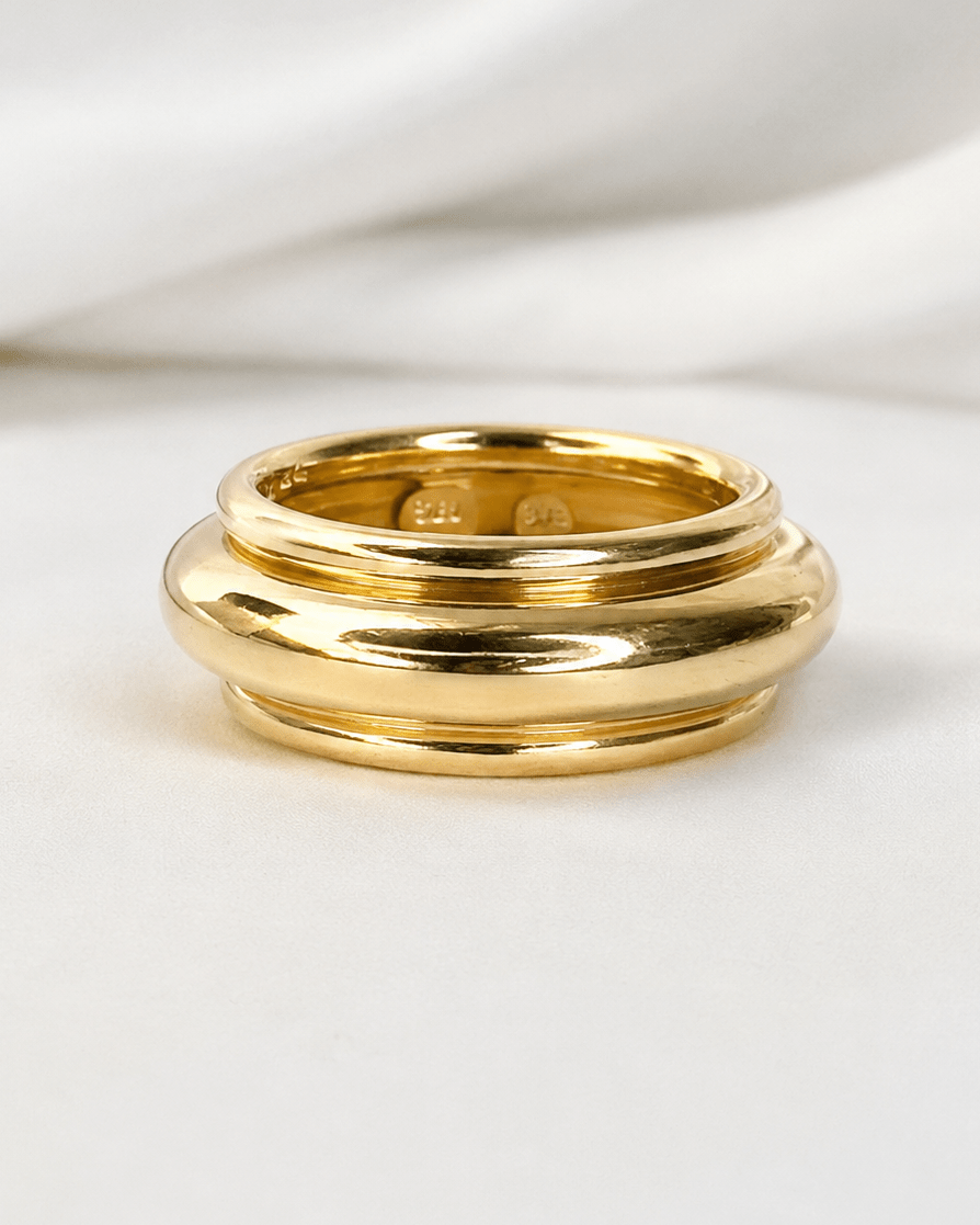 Bague Jonc Chaumet Or Jaune 18 carats 8.4g - Elliade Paris