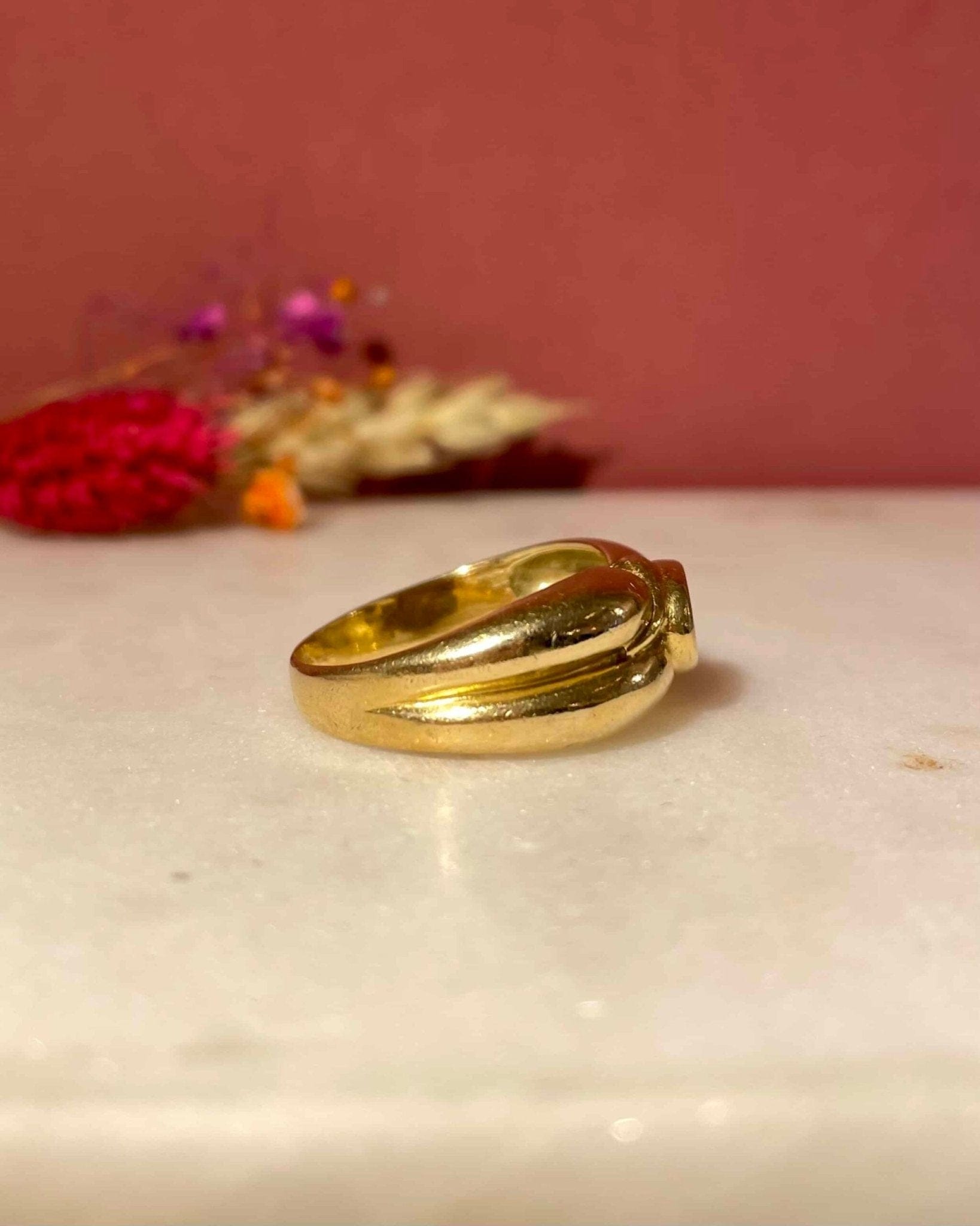 Bague Jonc Citrine 0.60 carat "Nova" - Elliade Paris