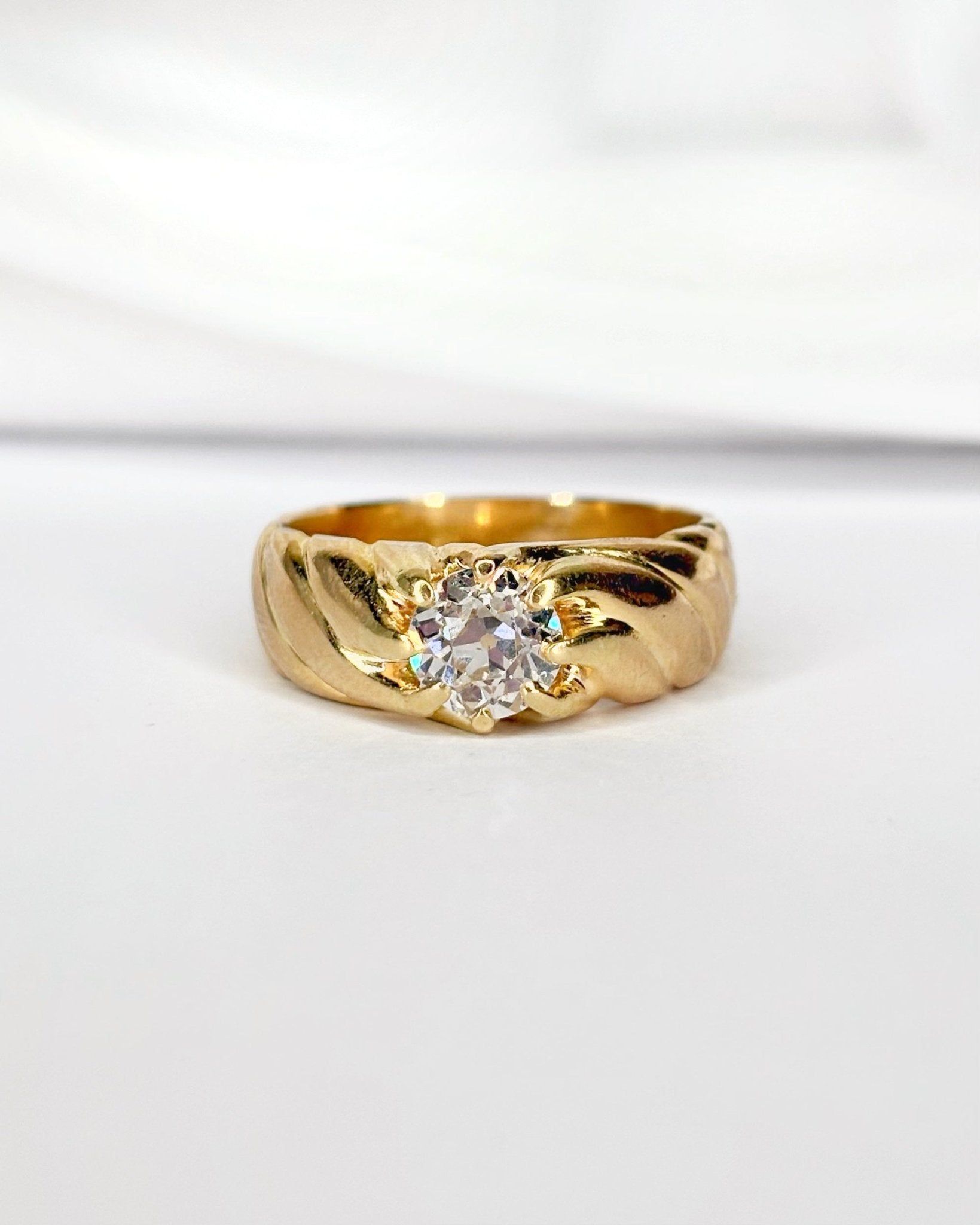 Bague Jonc Diamant 0.90 carat "Charlaine" - Elliade Paris