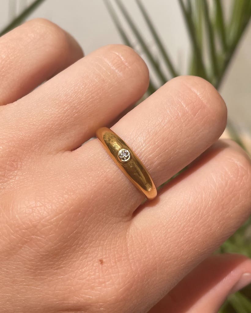 Bague Jonc Diamant "Annabelle" - Elliade Paris
