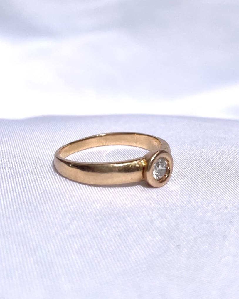 Bague Jonc Diamant "Coralie" - Elliade Paris