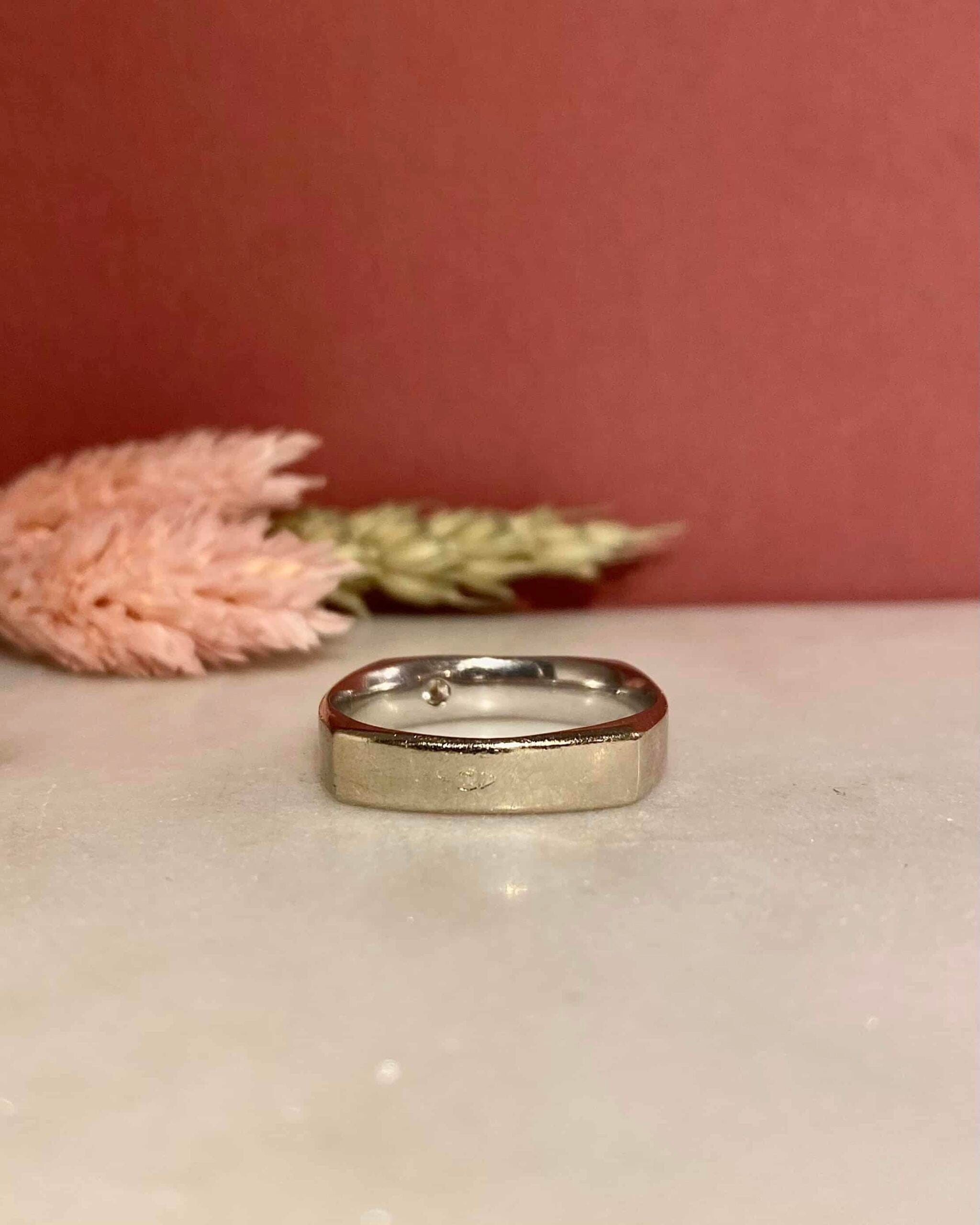 Chevalière Jonc Vintage Diamant "Camille"