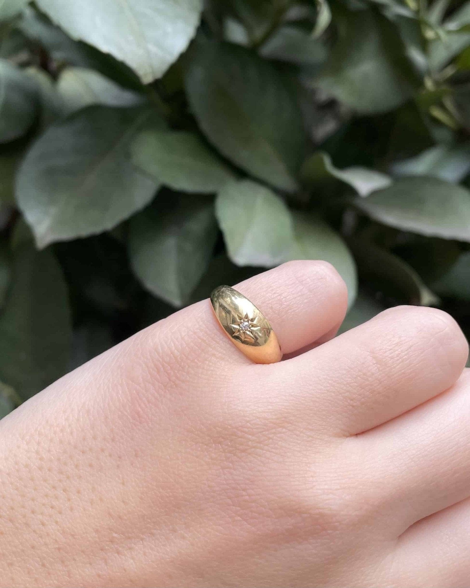 Bague Jonc Diamant Étoile "Mirage" - Elliade Paris