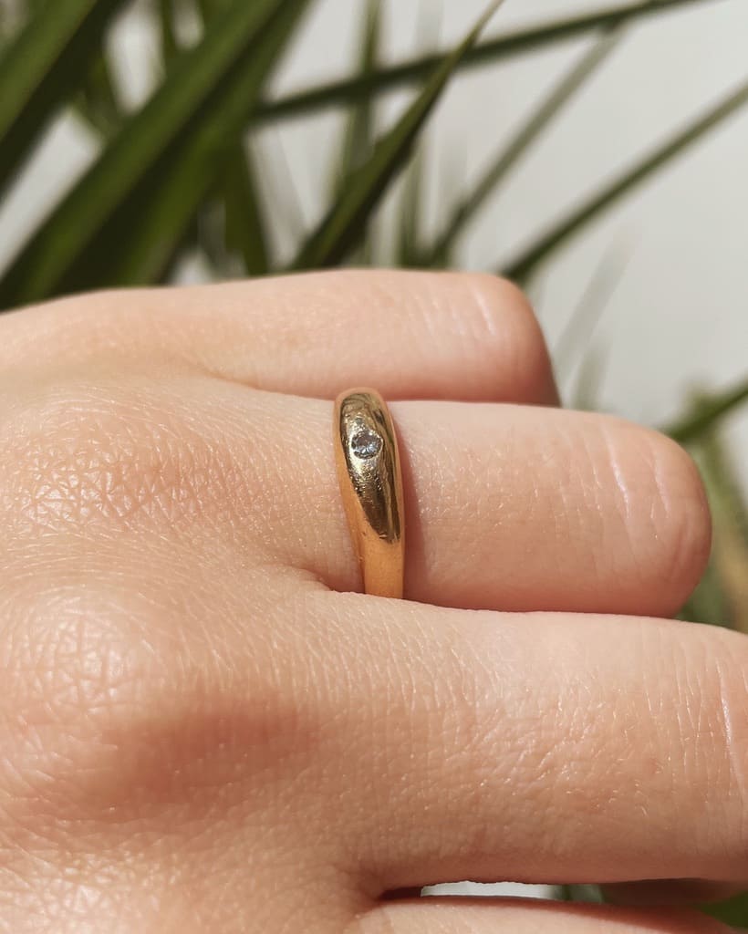 Bague Jonc Diamant "Martina" - Elliade Paris