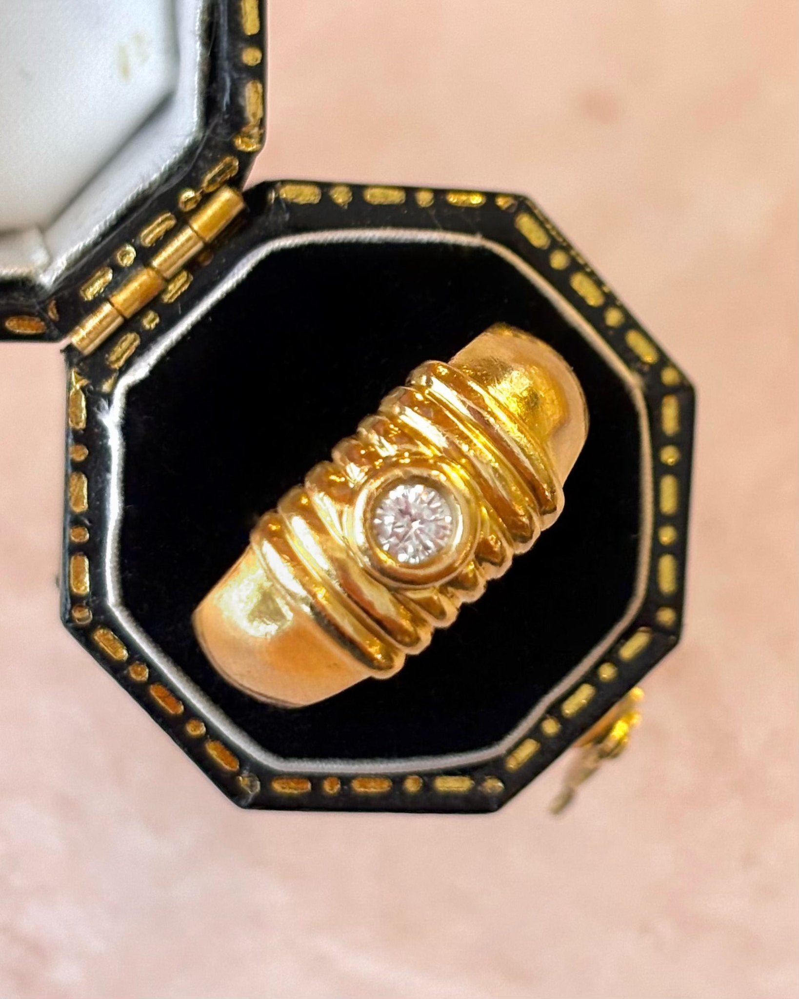 Bague Jonc Diamant & Or 5.84g "Clotilde" - Elliade Paris