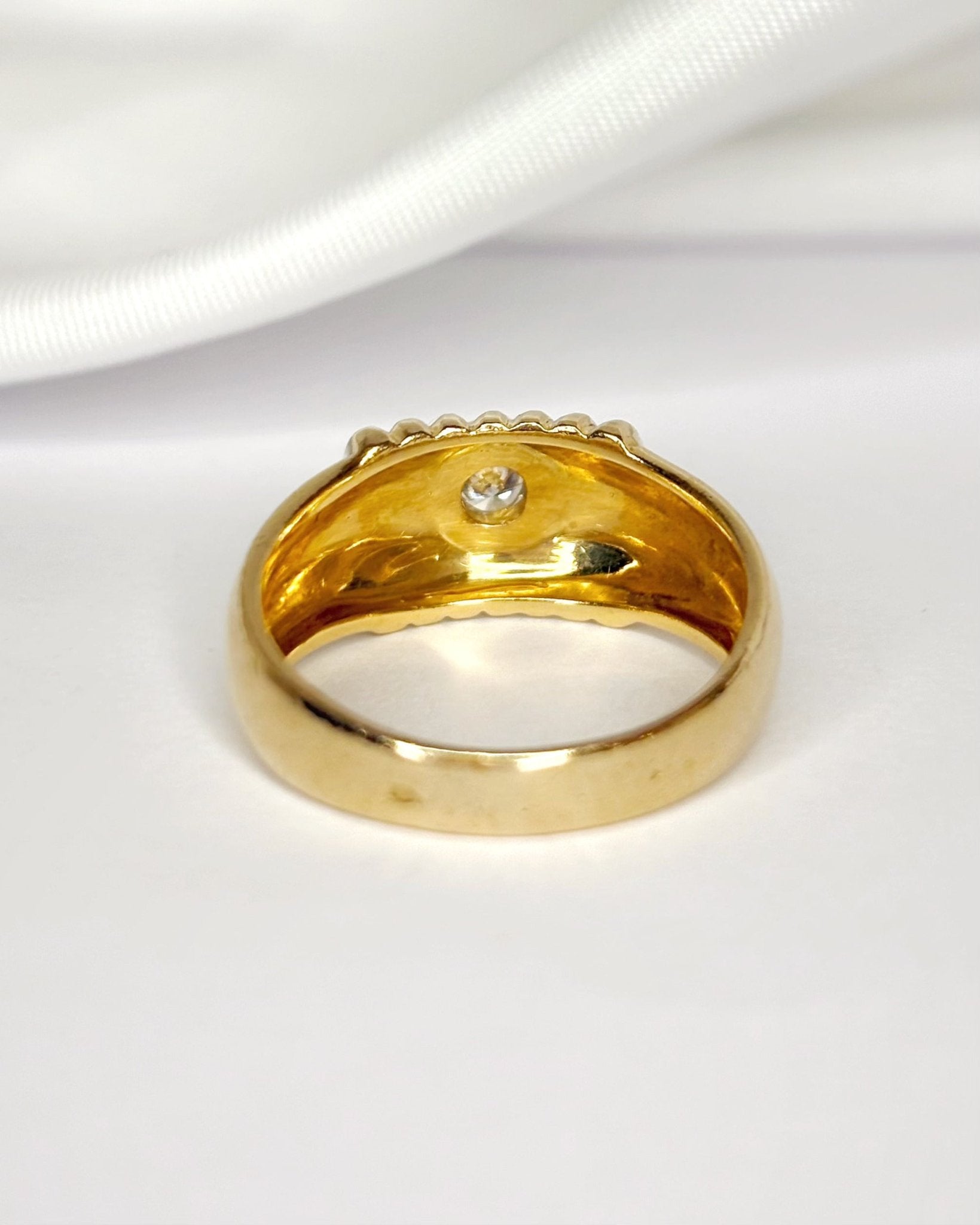 Bague Jonc Diamant & Or 5.84g "Clotilde" - Elliade Paris