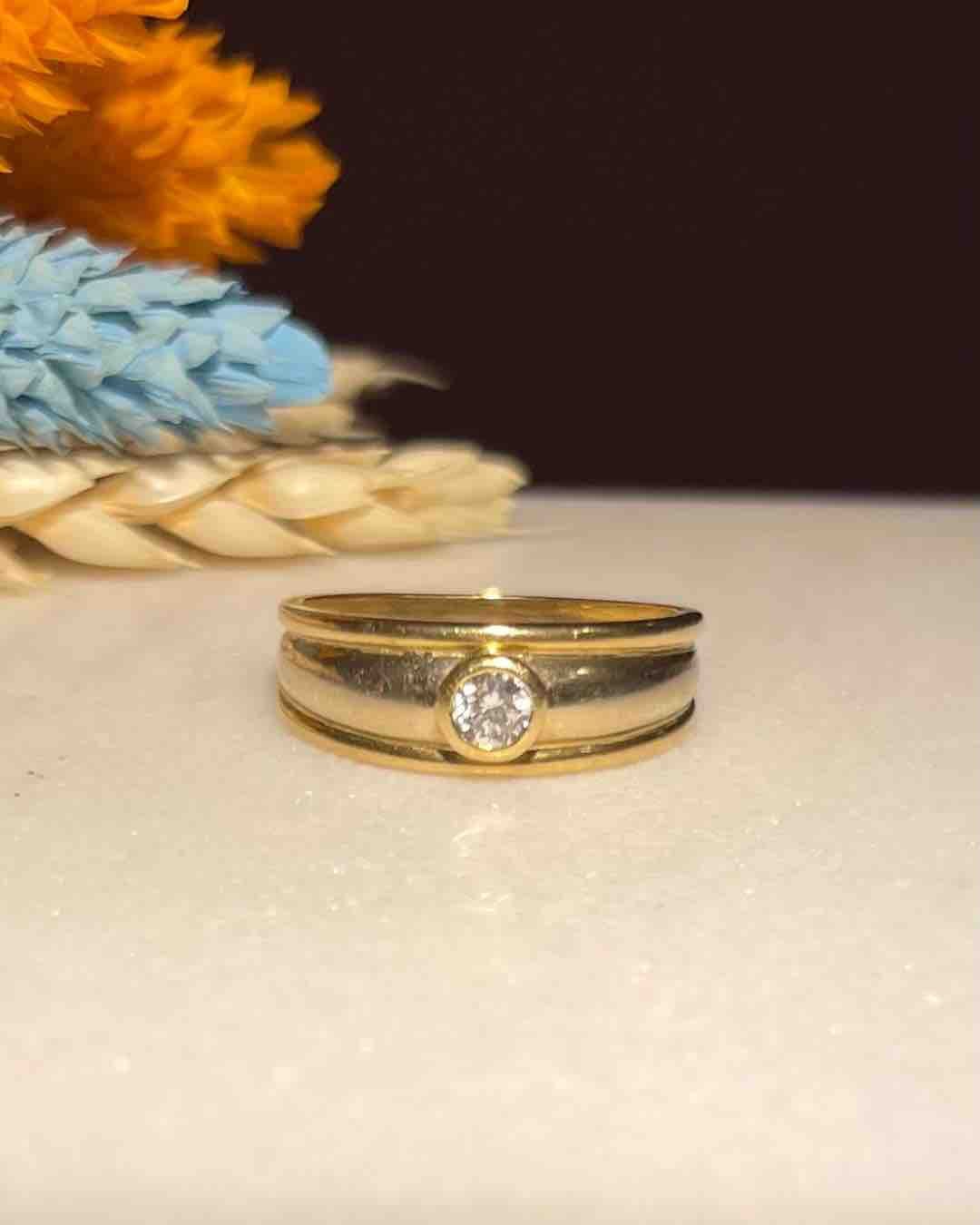 Bague Jonc Diamant "Raquel" - Elliade Paris