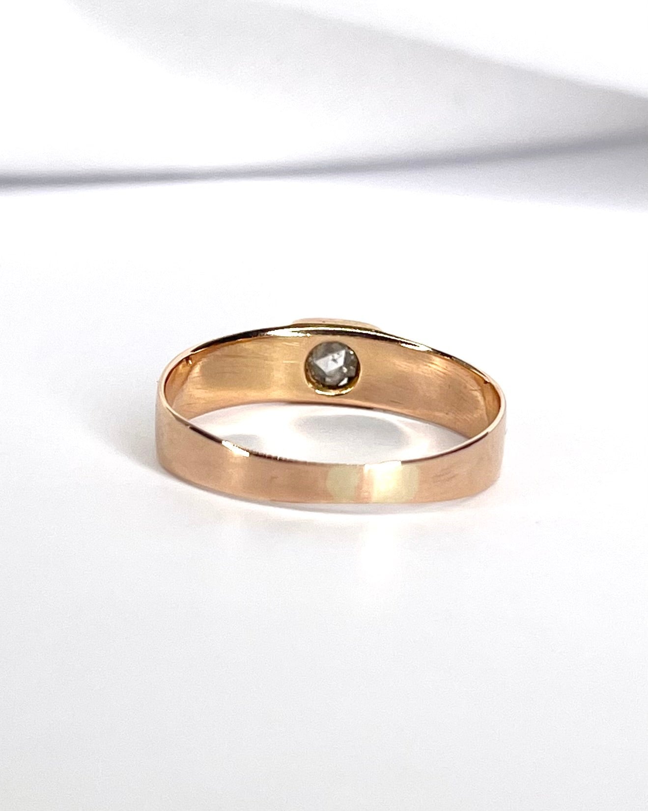Bague Jonc Diamant Taille Rose 0.25 carat "Ilynia" - Elliade Paris