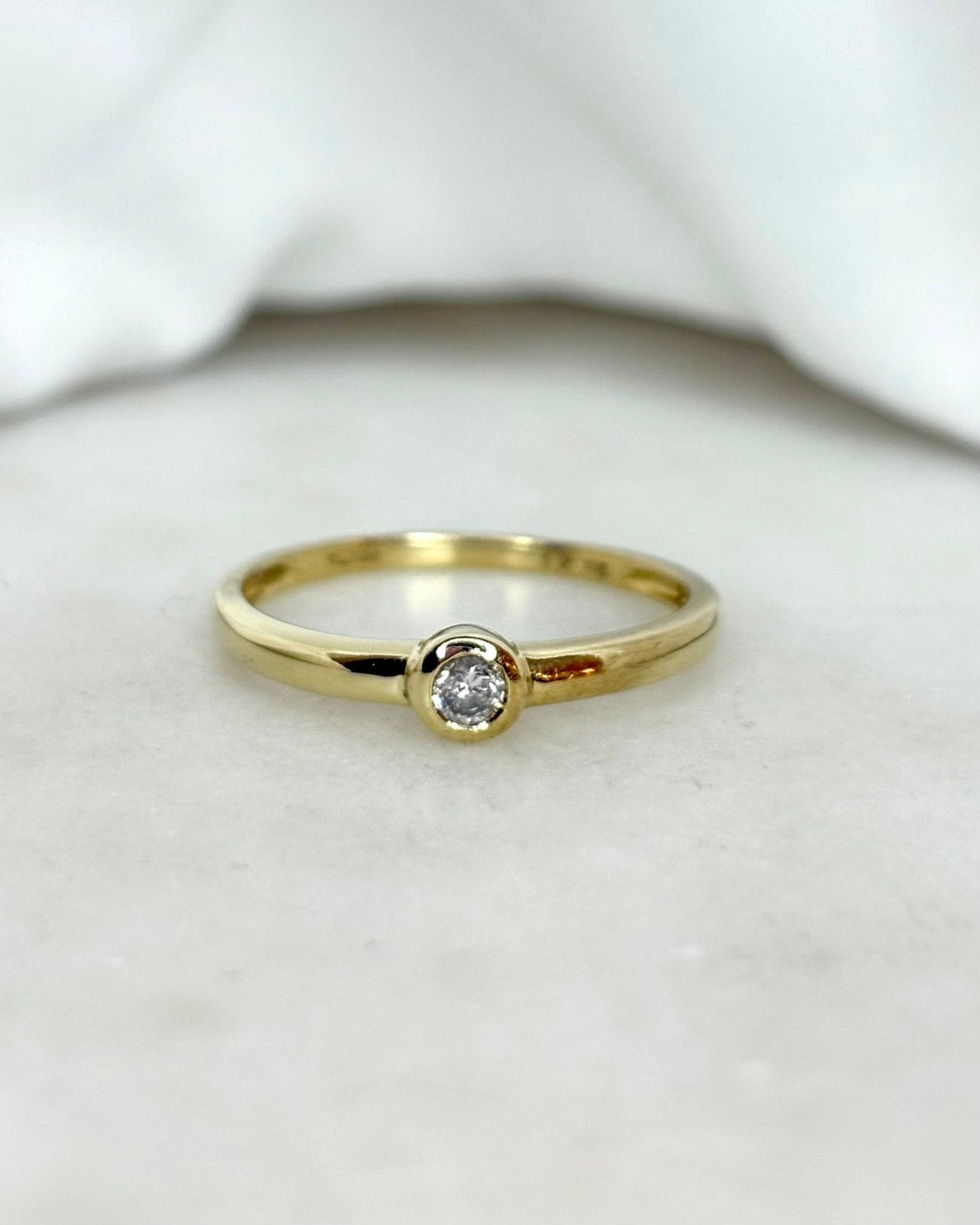 Bague Jonc Diamant "Valentine" - Elliade Paris