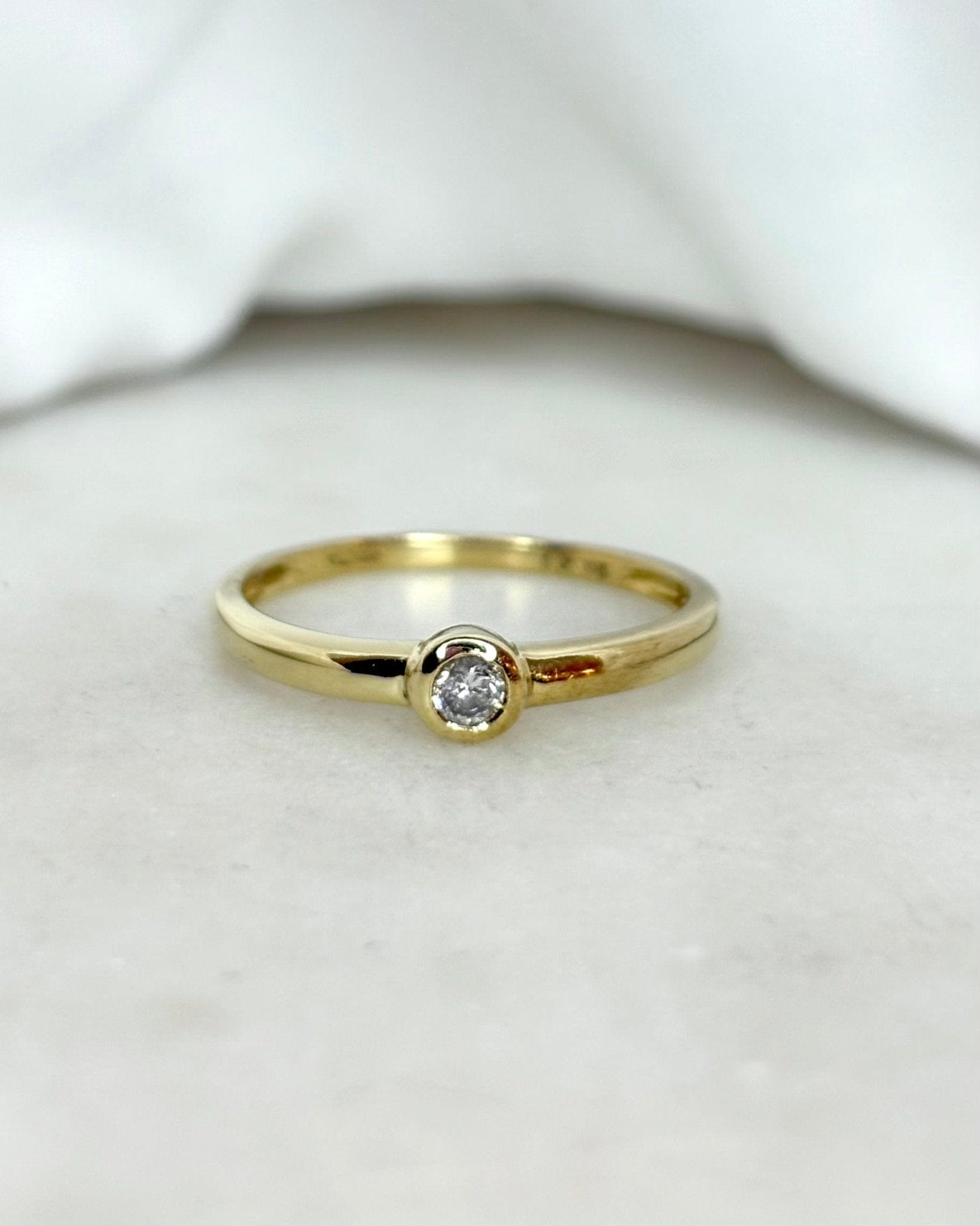 Bague Jonc Diamant "Valentine" - Elliade Paris