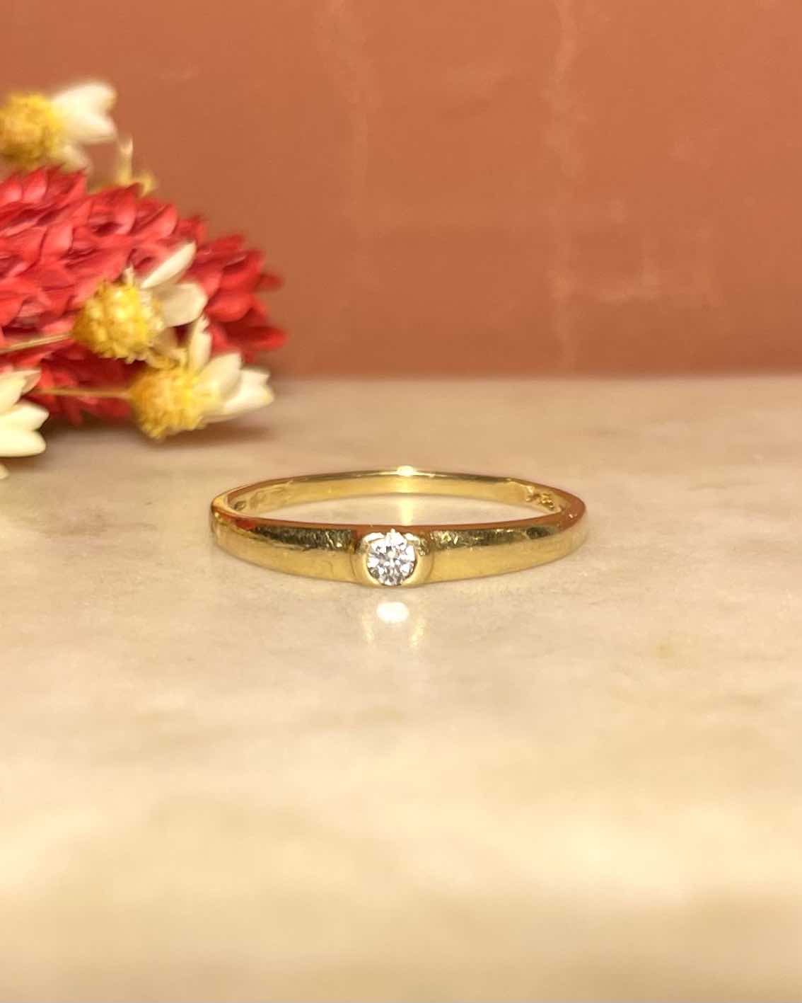 Bague Jonc Diamant "Reem"