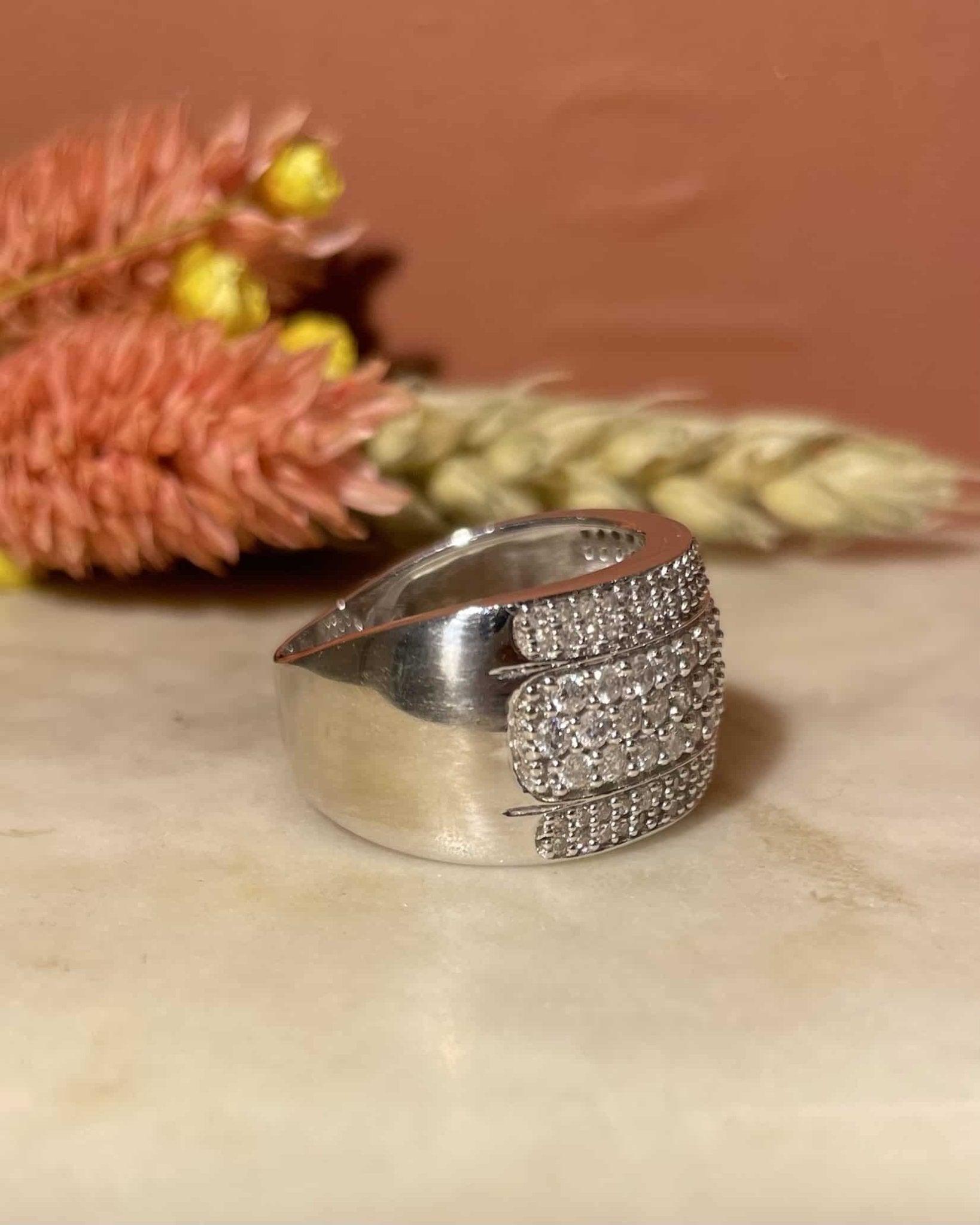 Bague Jonc Diamants 2.08 carats "Suzi" - Elliade Paris
