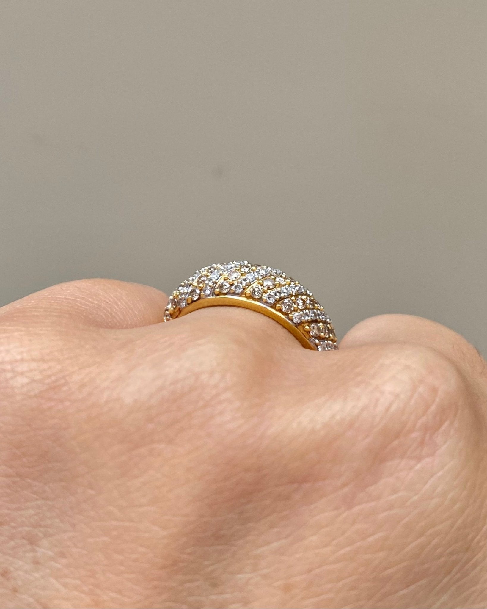 Bague Jonc Diamants Blancs & Jaunes "Fanny" - Elliade Paris