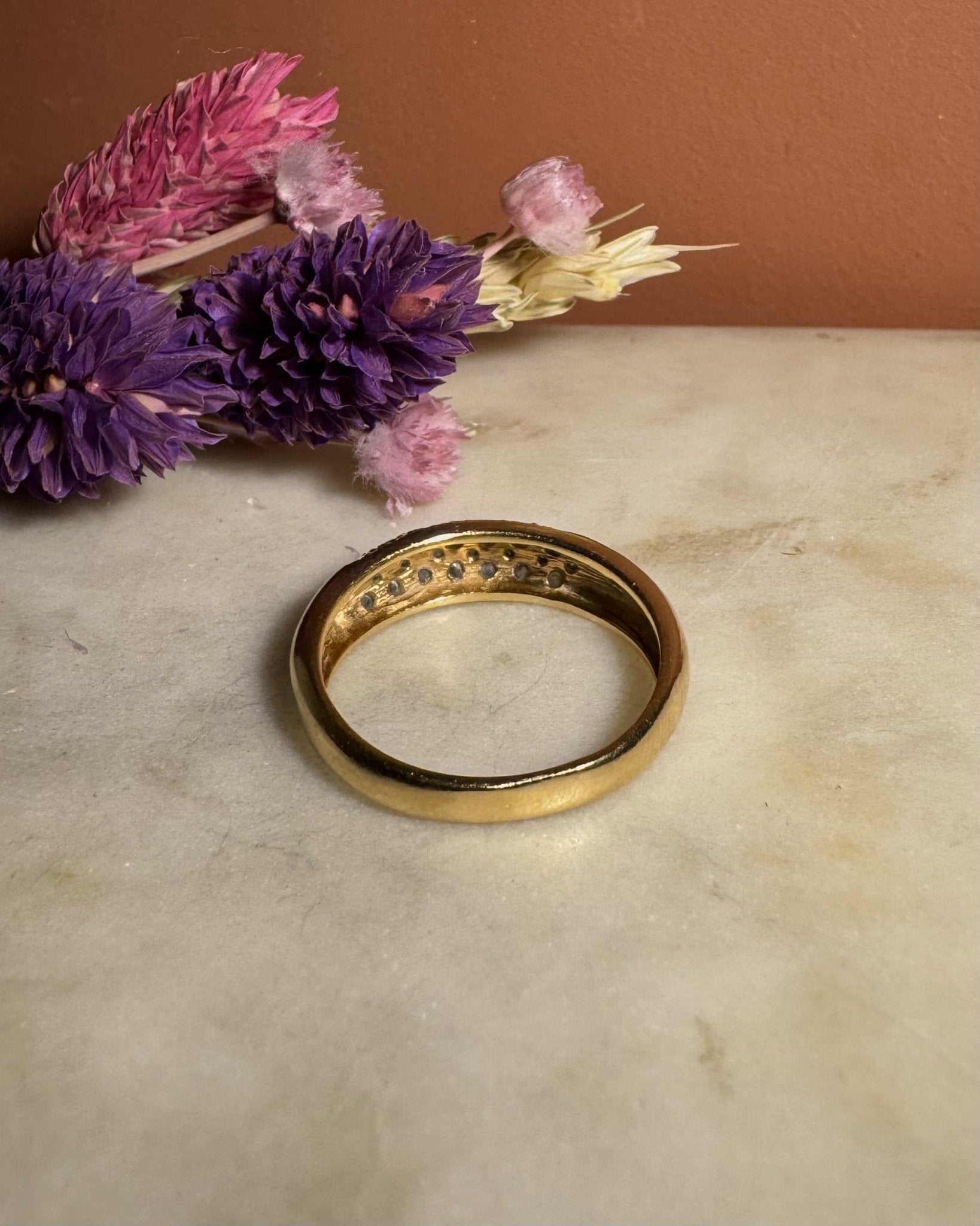 Bague Jonc Diamants "Lumina" - Elliade Paris