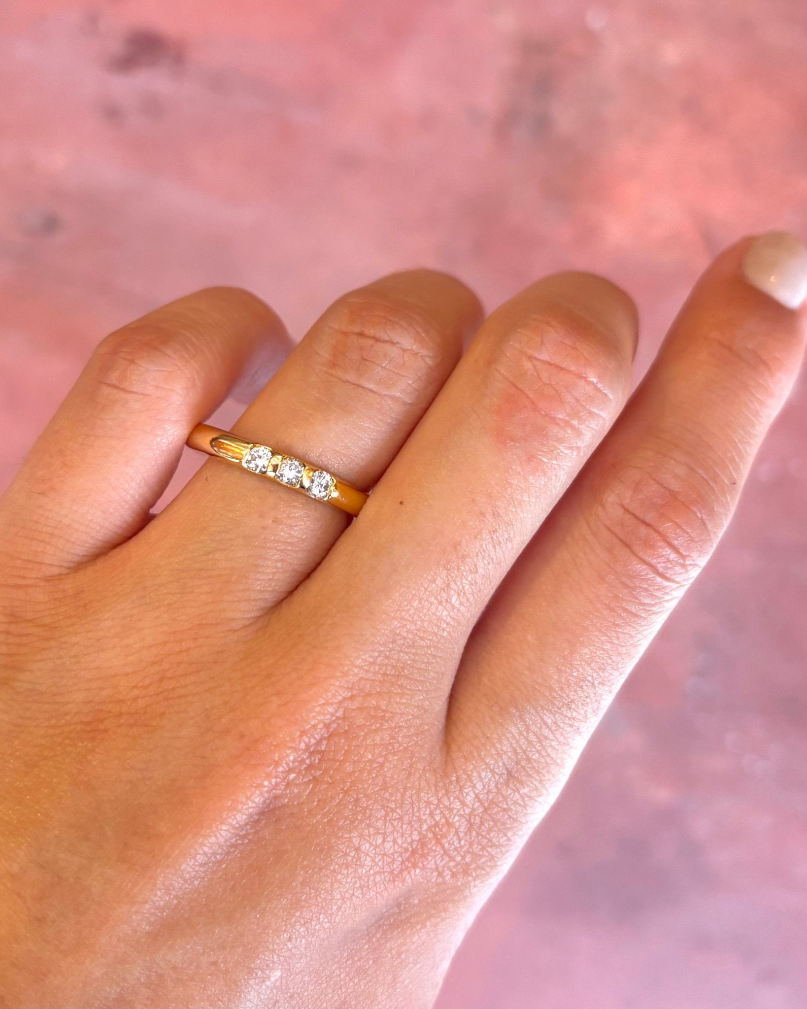 Bague Jonc Diamants & Or 18 carats 4.4 g "Anaëlle" - Elliade Paris