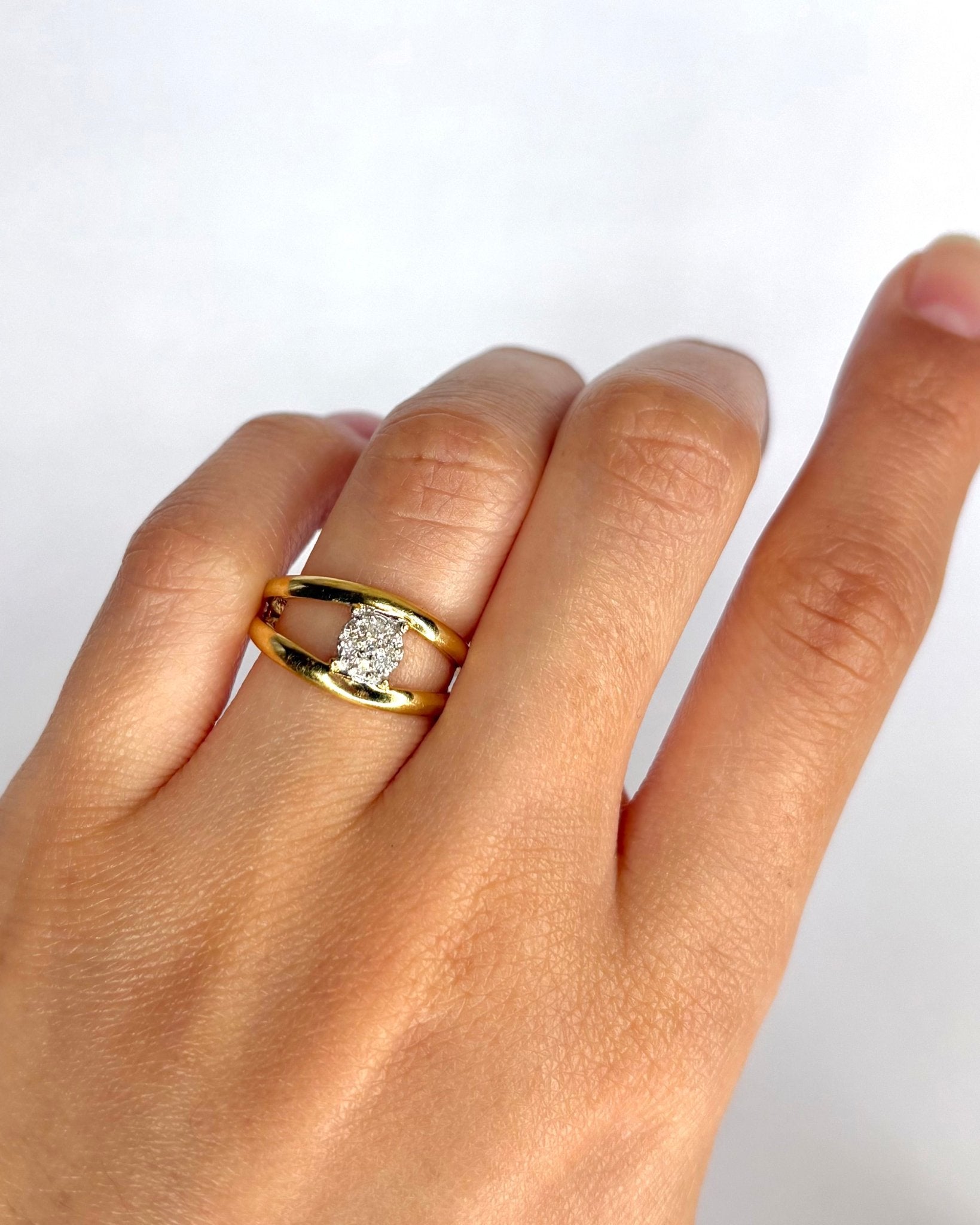 Bague Jonc Diamants "Rachelle" - Elliade Paris
