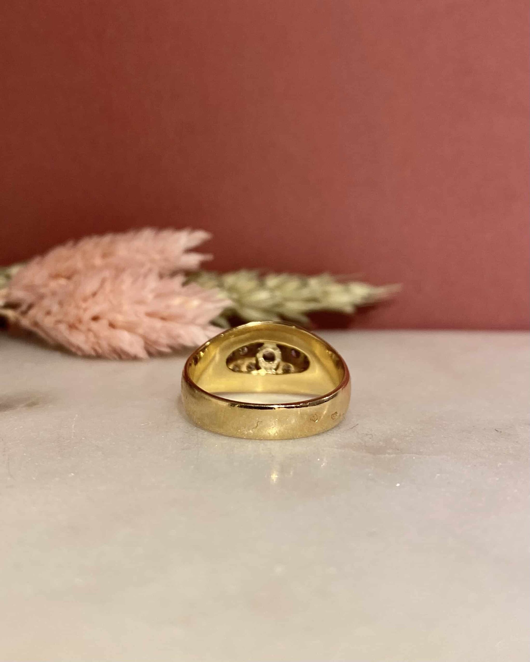 Bague Vintage Jonc 21 Diamants "Cassey"