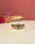 Bague Jonc Émeraude & Diamants "Lilou" - Elliade Paris