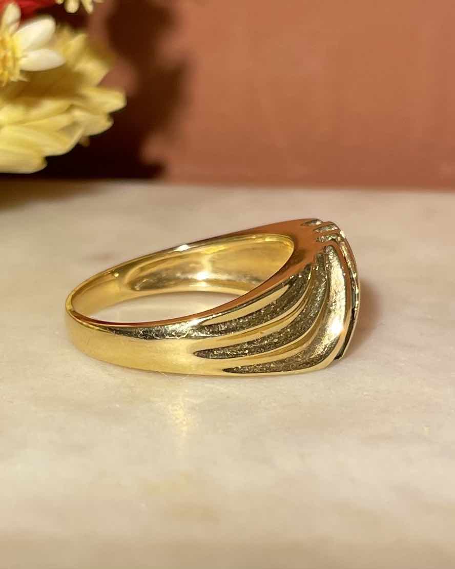 Bague Jonc Emeraudes & Diamants "Raya" - Elliade Paris