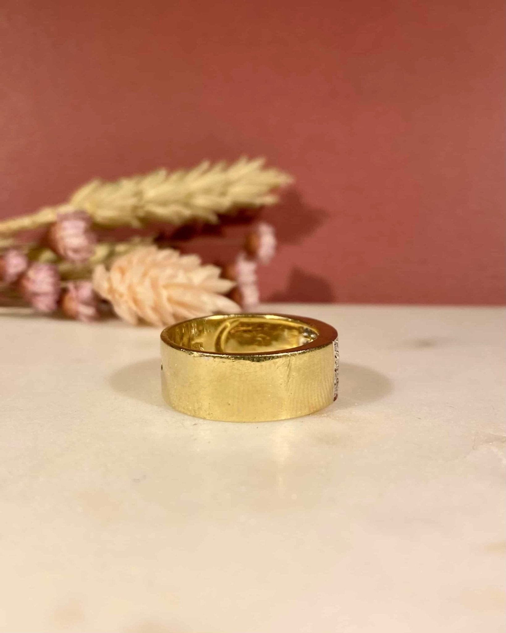 Bague Jonc Or & 16 Diamants "Toria" - Elliade Paris