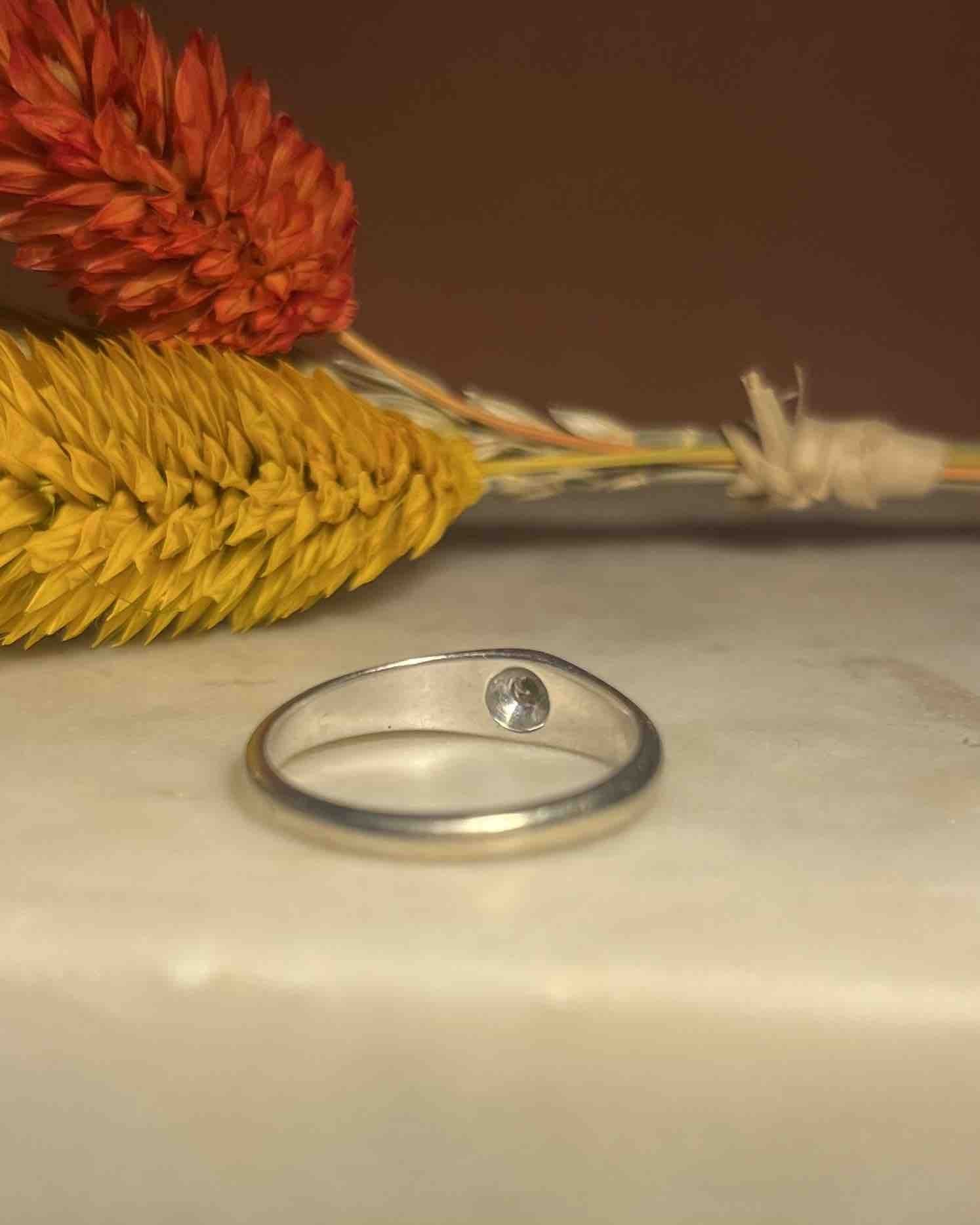 Bague Jonc or & Diamant "Olga" - Elliade Paris