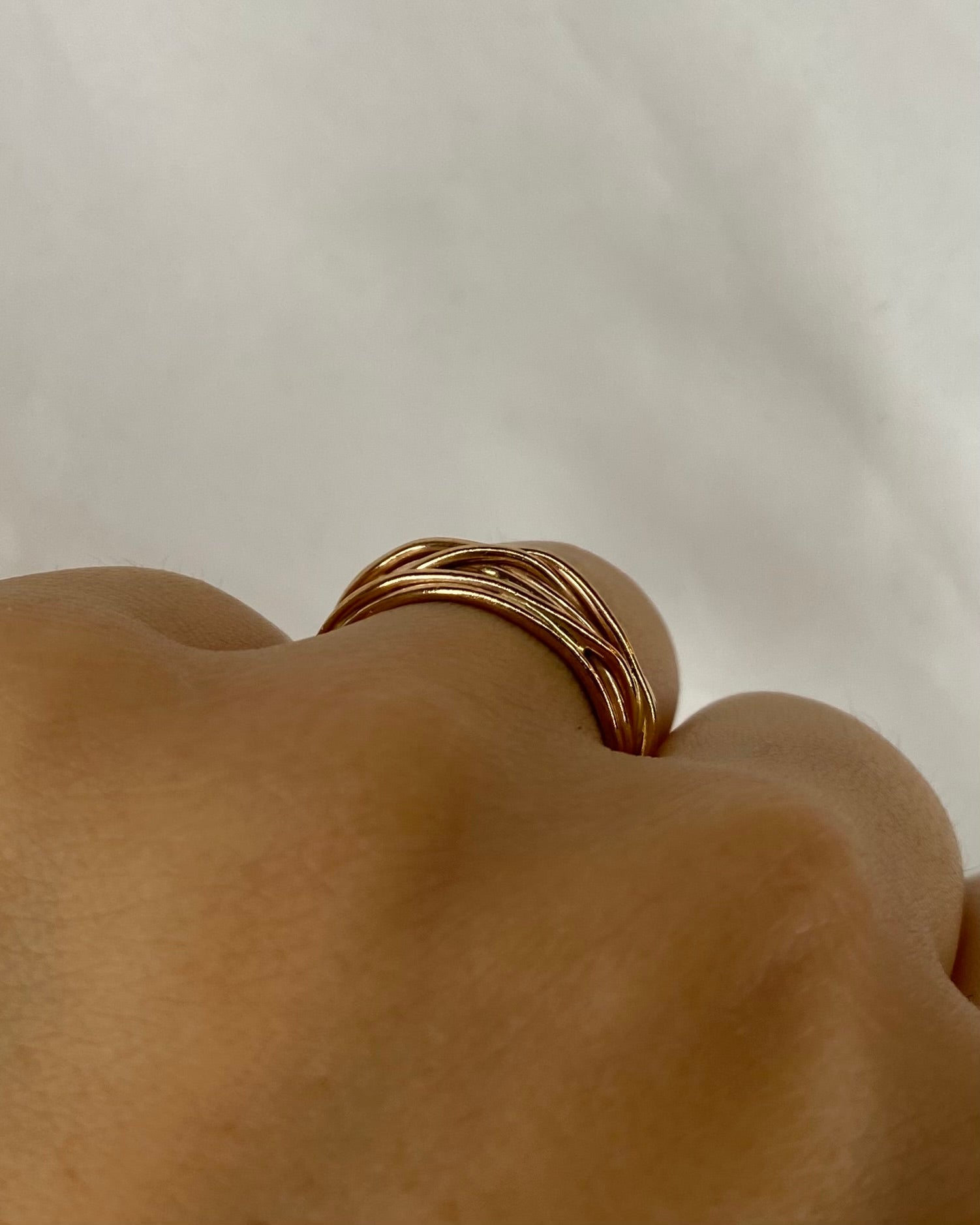 Bague Jonc Or Rose 3,82g "Elsie" - Elliade Paris