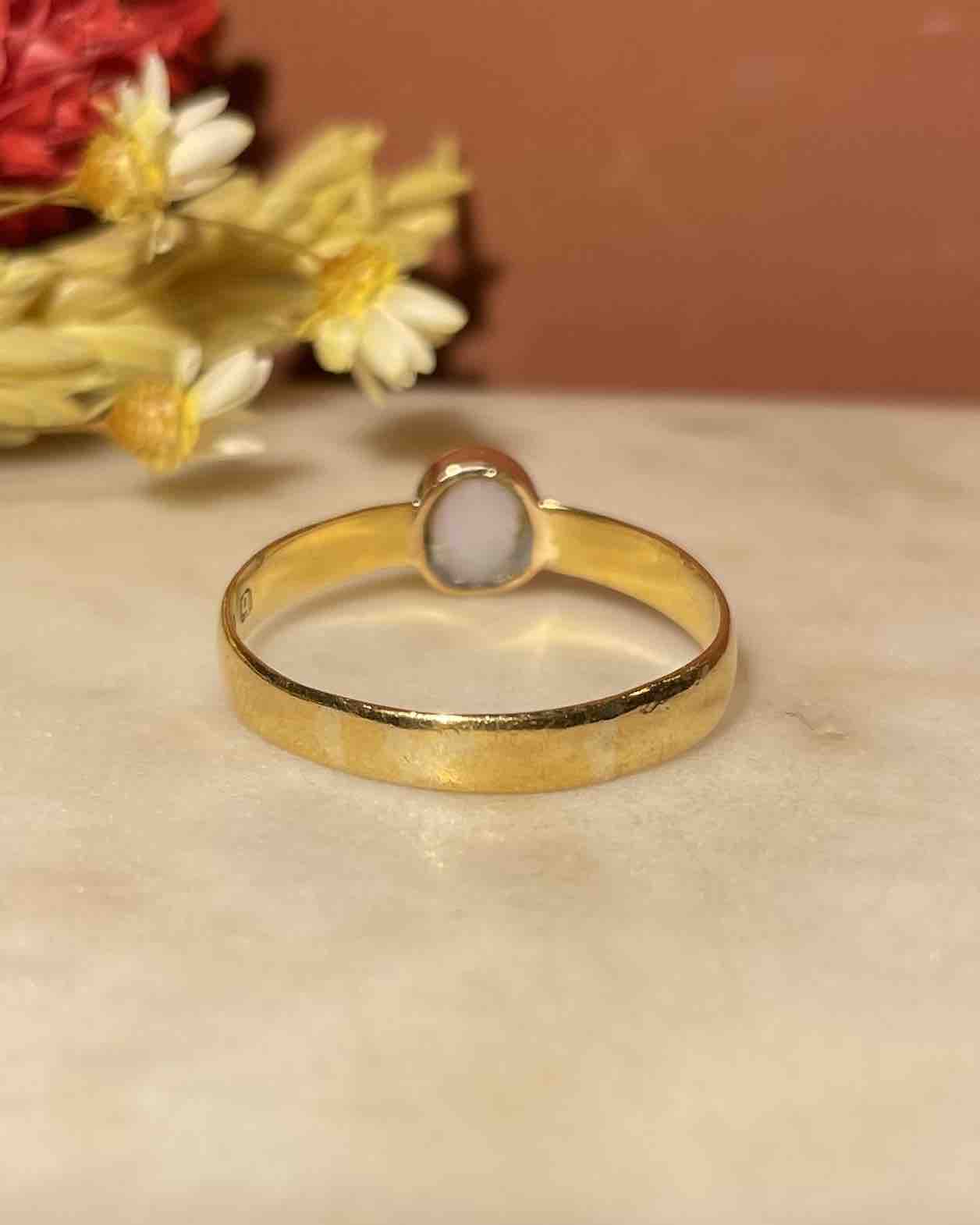 Bague Solitaire Opale 0.40 Carat "Nancy"