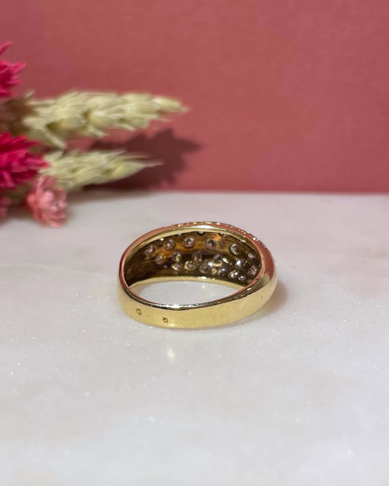Bague Jonc Rivière 38 Diamants "Shania" - Elliade Paris