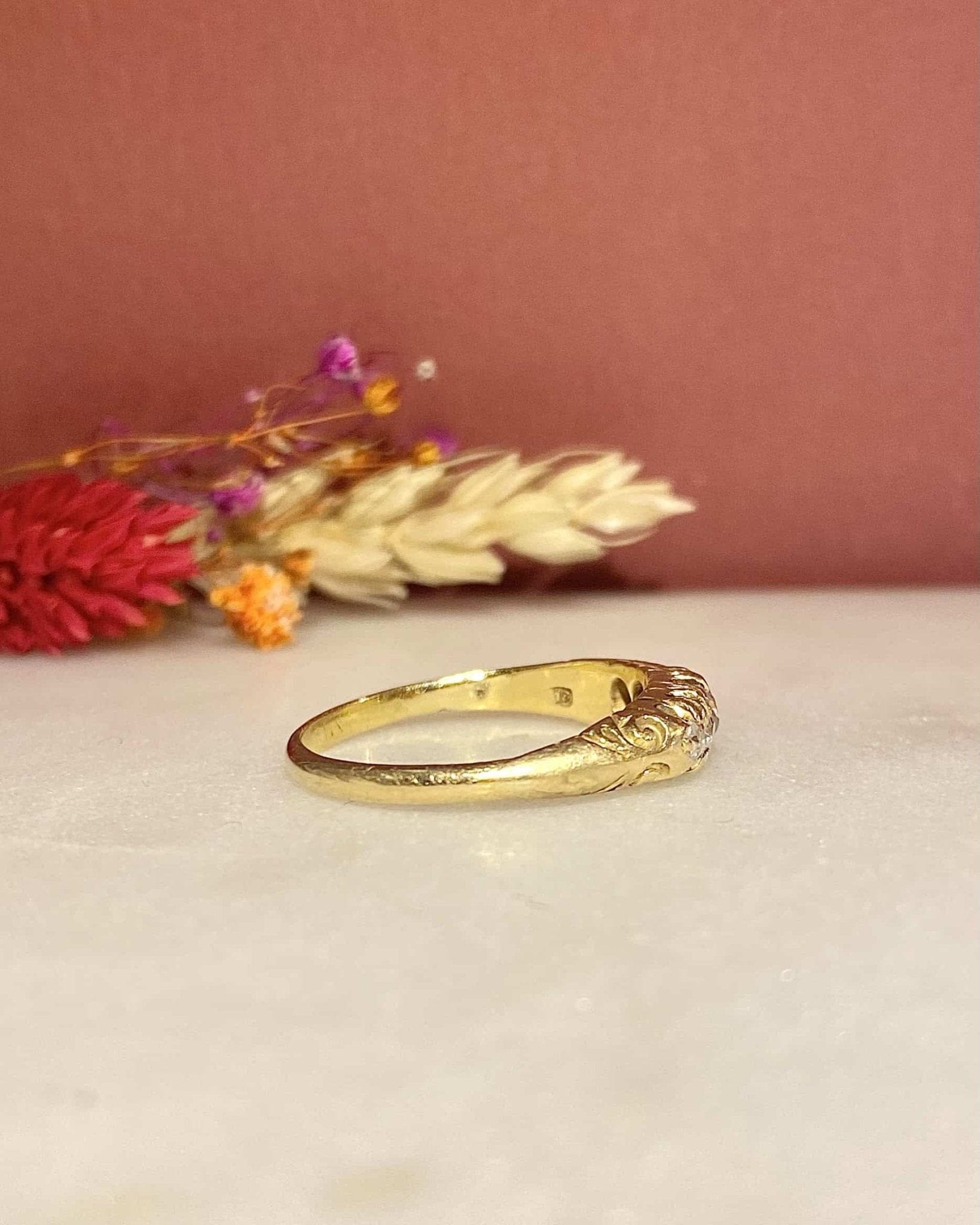 Bague Jonc Rivière Diamants 0.30 carat "Oliviana" - Elliade Paris