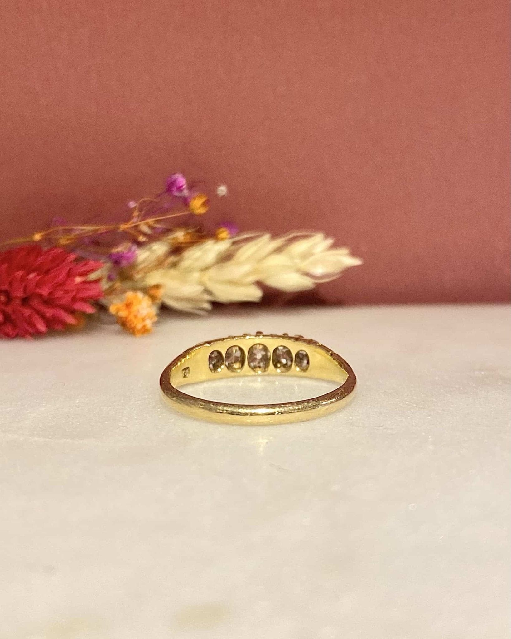 Bague Jonc Rivière Diamants 0.30 carat "Oliviana" - Elliade Paris