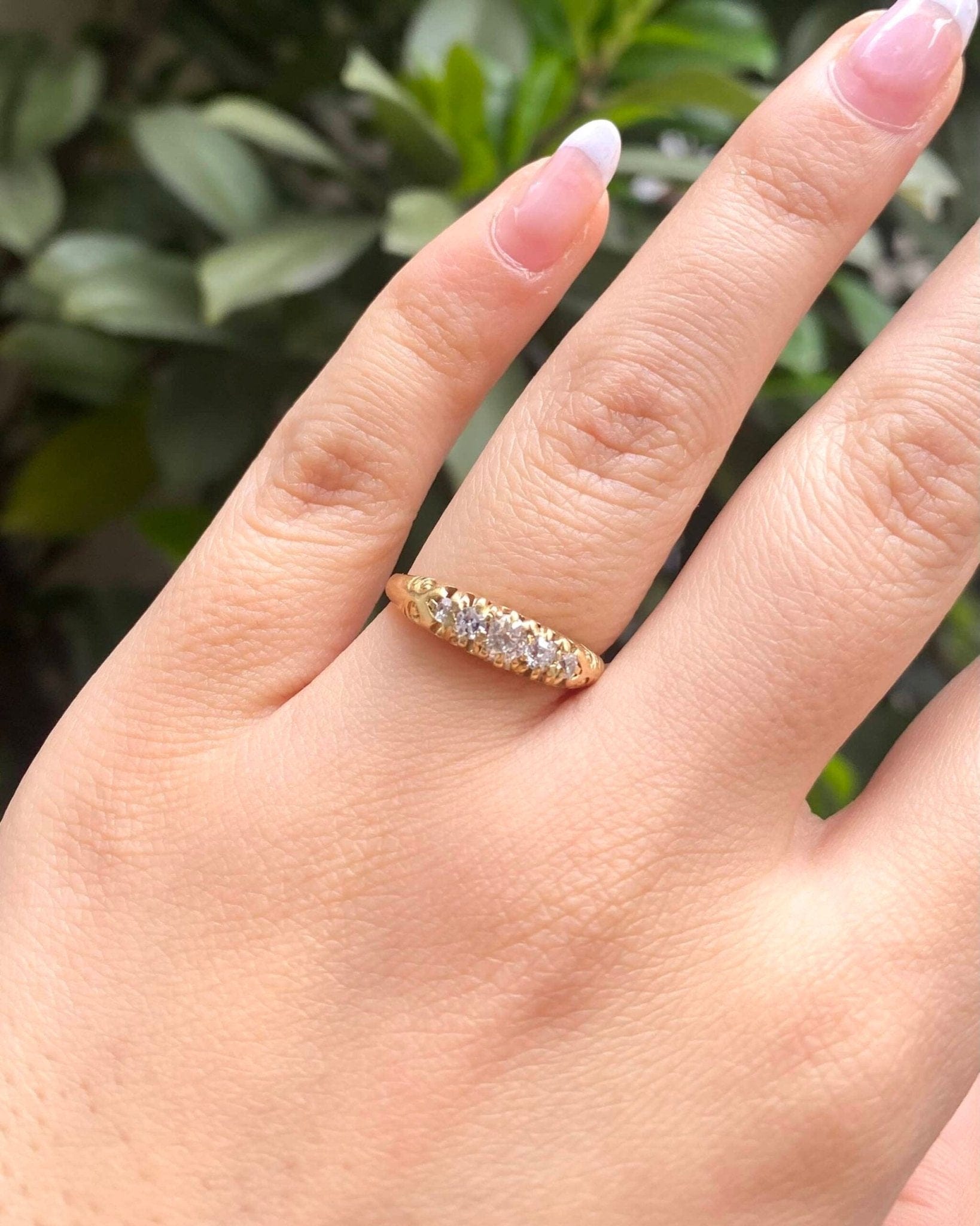 Bague Jonc Rivière Diamants 0.30 carat "Oliviana" - Elliade Paris