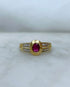 Bague Jonc Rubis 0.38 carat & Diamants “Ysalis” - Elliade Paris