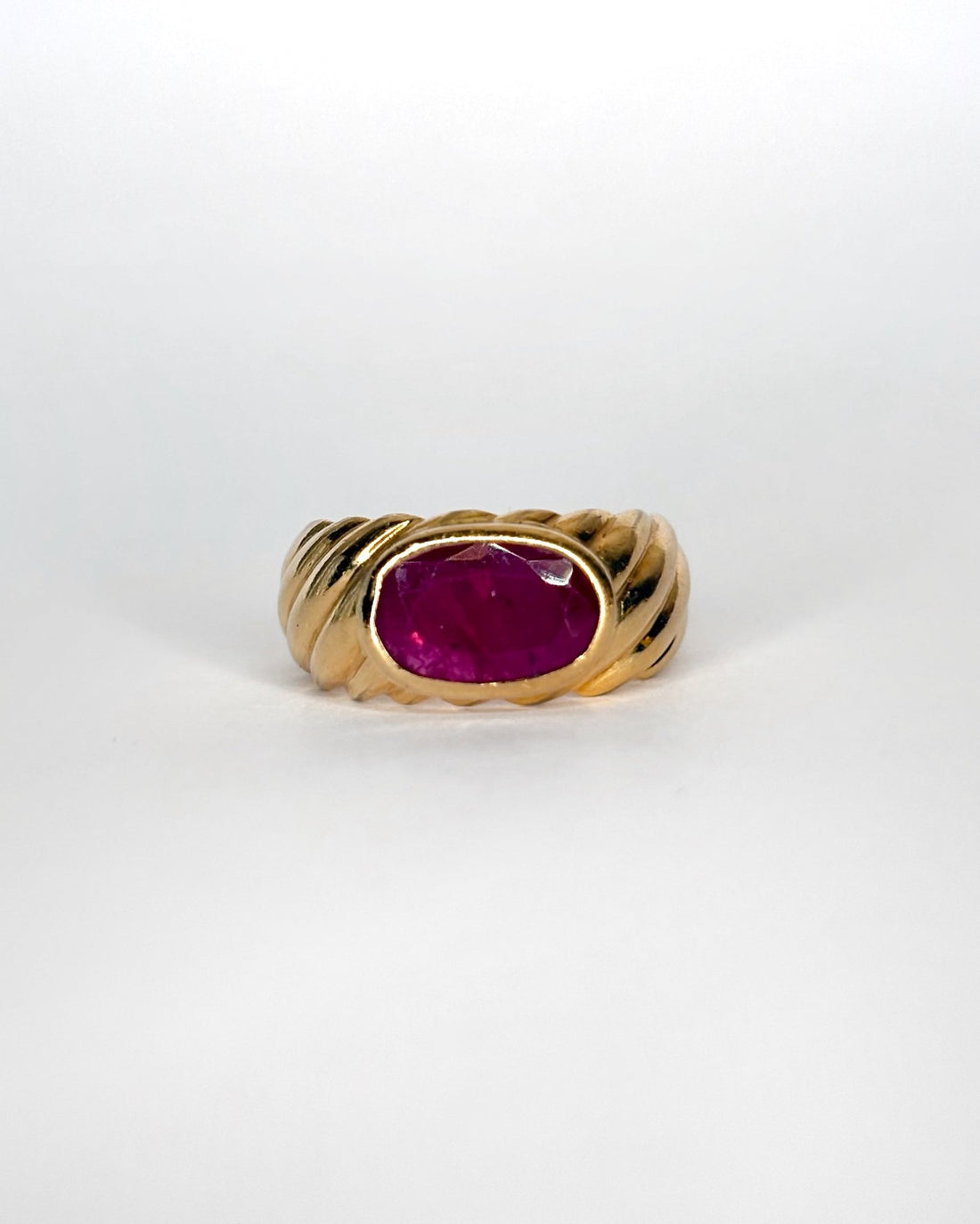 Bague Jonc Rubis 1.54 ct "Gaia" - Elliade Paris