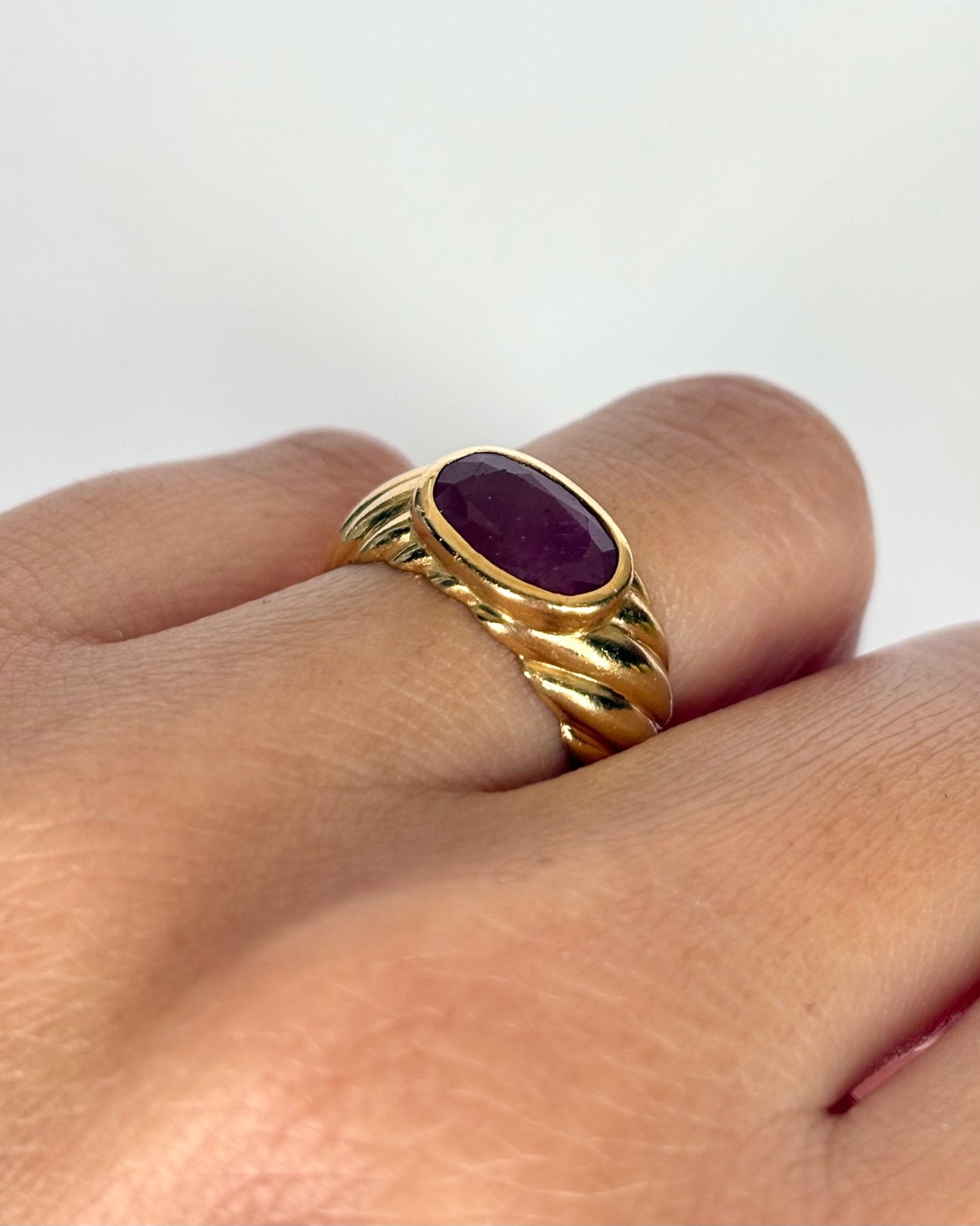 Bague Jonc Rubis 1.54 ct "Gaia" - Elliade Paris