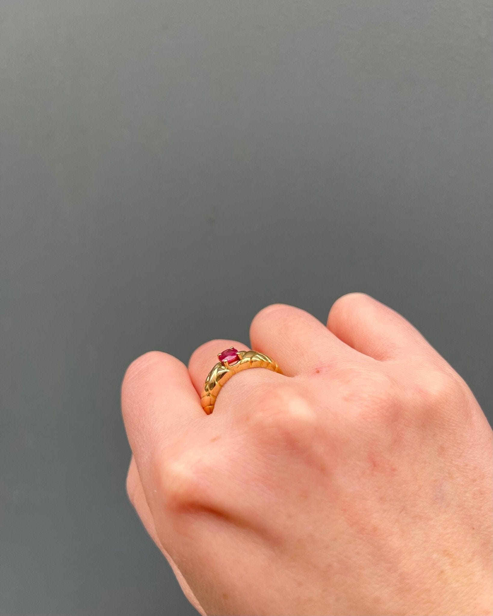 Bague Jonc Rubis "Amélie" - Elliade Paris